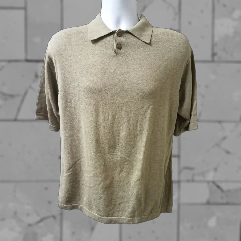 Tommy Bahama Tommy Bahama Polo Shirt Green Modal/Cotton Blend Mens M Size US M / EU 48-50 / 2 - 1 Thumbnail