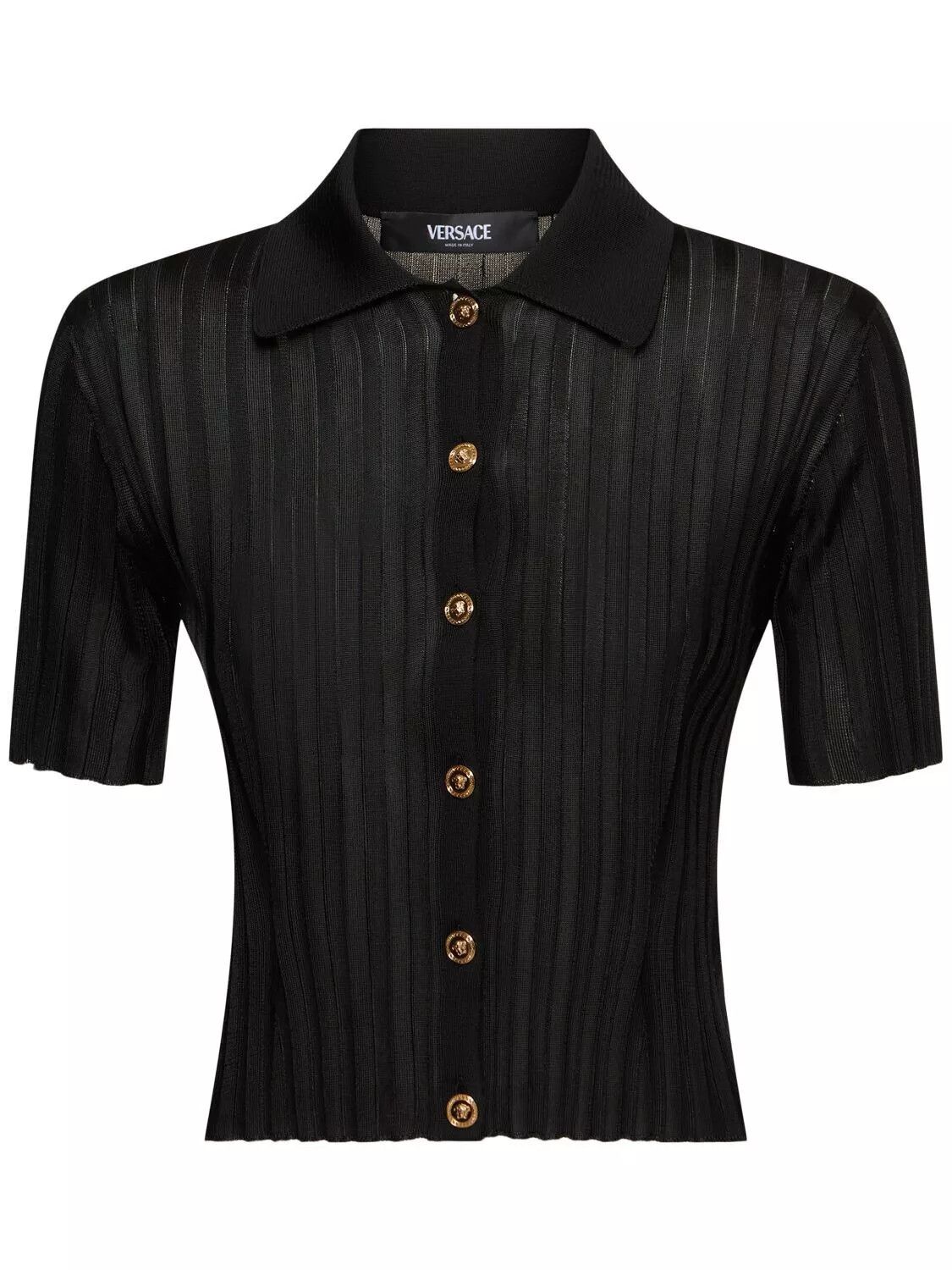Versace VERSACE $1475 Black Knit Top New And Authentic Size ONE SIZE - 1 Thumbnail