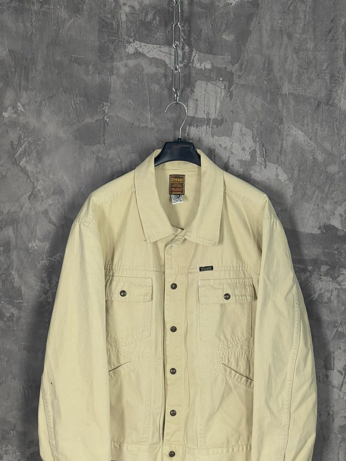 Diesel × Vintage Diesel Industry Detroit Workwear Denim Jacket Vintage 90s Size US M / EU 48-50 / 2 - 2 Thumbnail