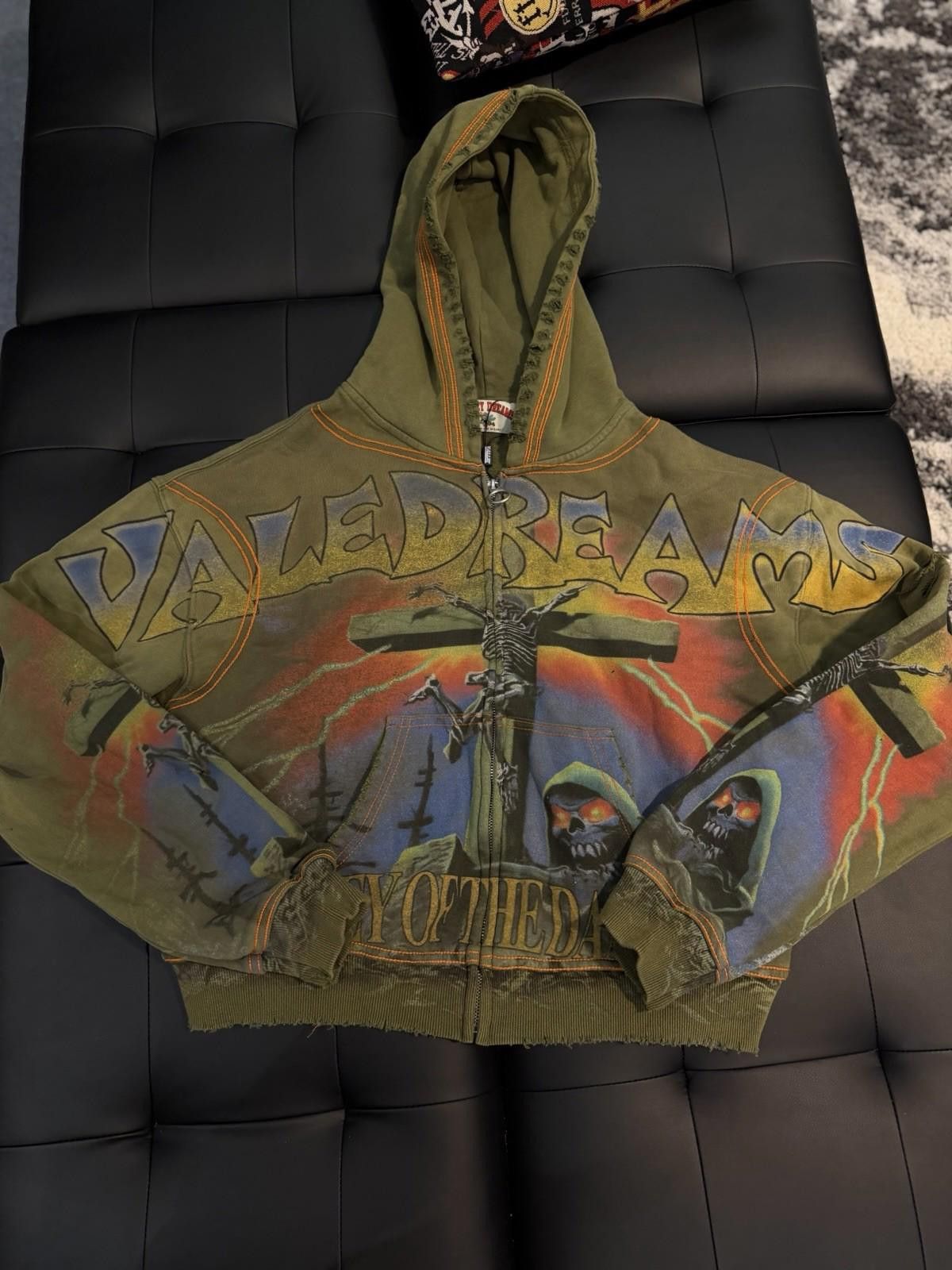 Vale Size Small - Vale Zip Up Hoodie Authentic Valley Fire Green Size US S / EU 44-46 / 1 - 1 Thumbnail