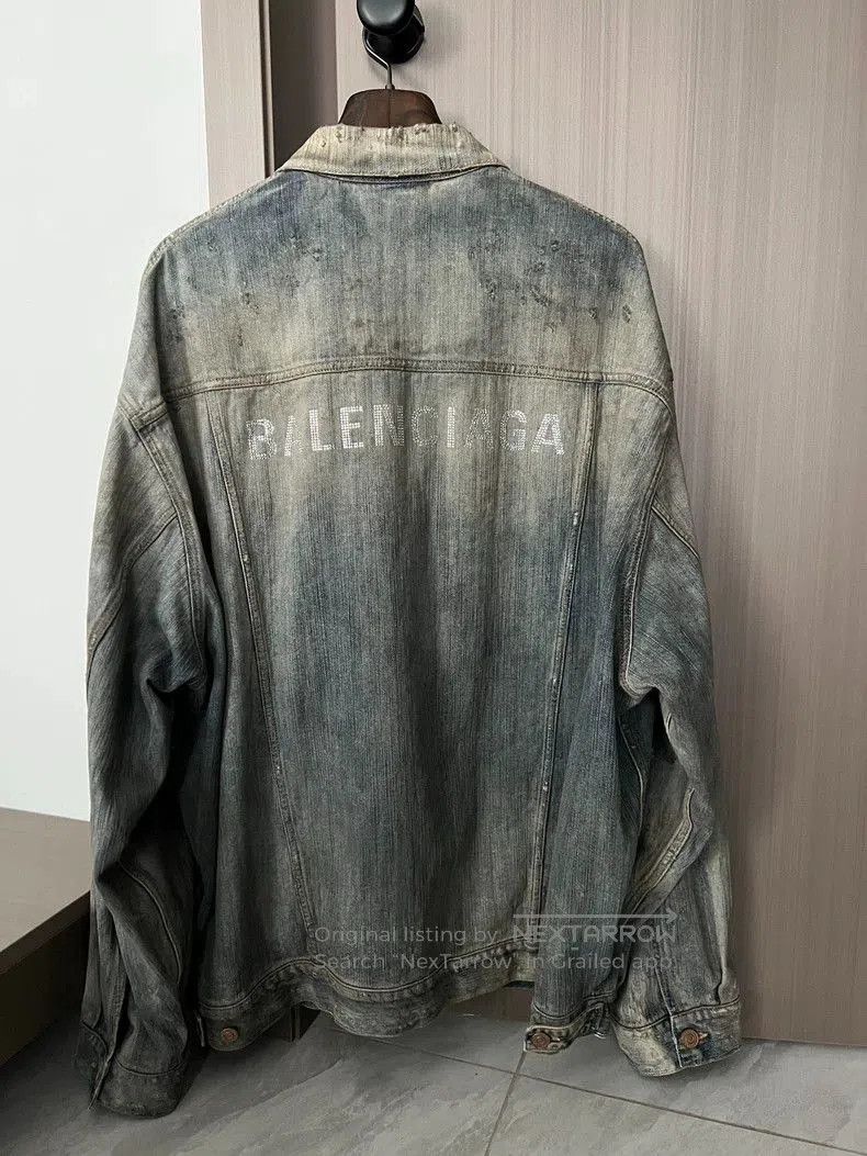Balenciaga Balenciaga Distressed Denim Jacket. Size US M / EU 48-50 / 2 - 1 Thumbnail