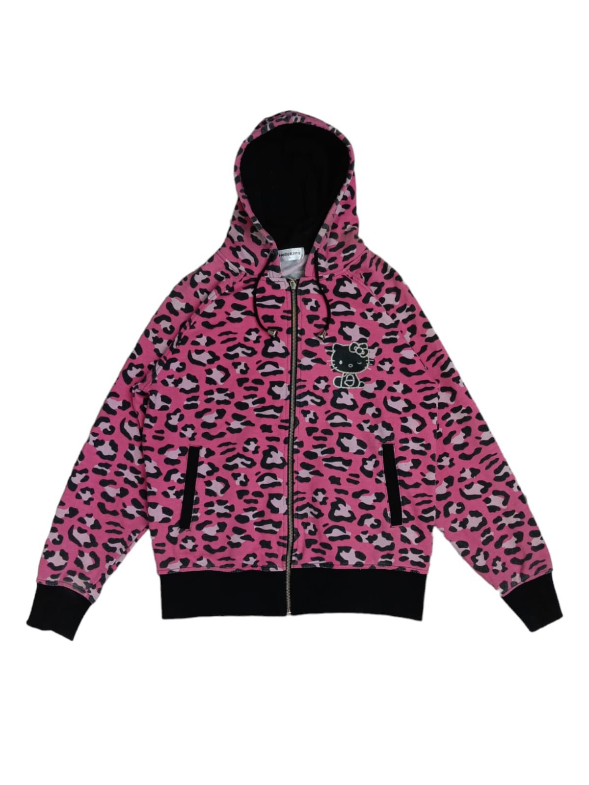 Cartoon Network Vintage hello kitty leopard pink zip up hoodie unisex Size US M / EU 48-50 / 2 - 5 Thumbnail