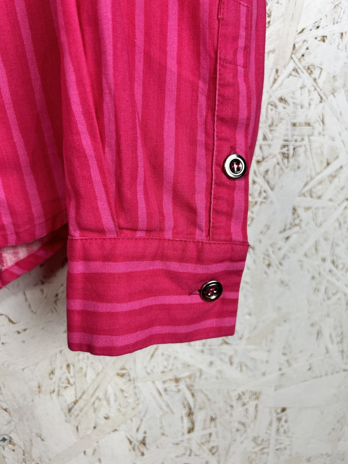 Marimekko Marimekko Jokapoika Metal Button Striped Shirt Pink Size XS Size XS / US 0-2 / IT 36-38 - 3 Thumbnail