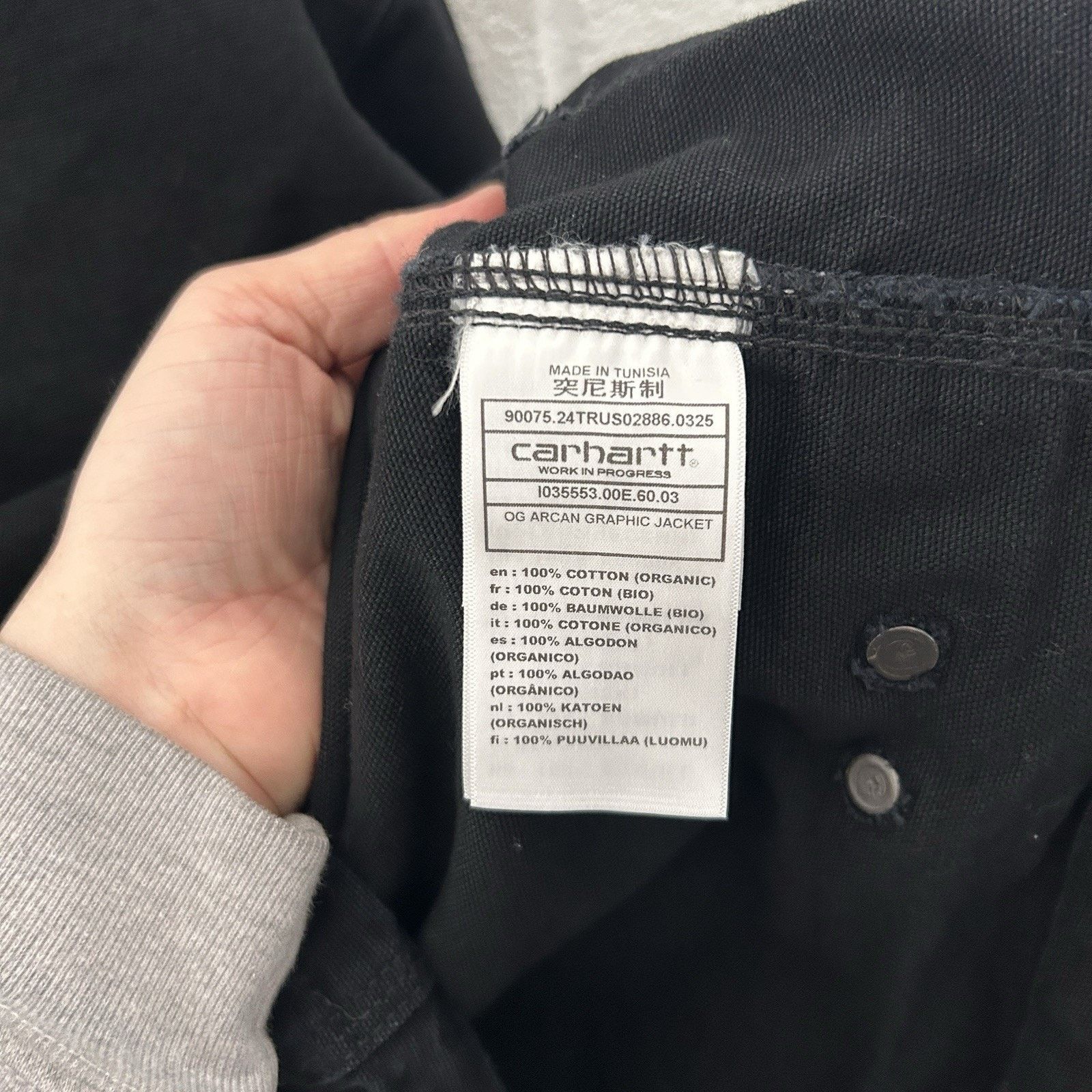 Carhartt Wip Carhartt WIP OG Arcan Graphic Jacket “Black” I035553 Size US S / EU 44-46 / 1 - 14 Thumbnail