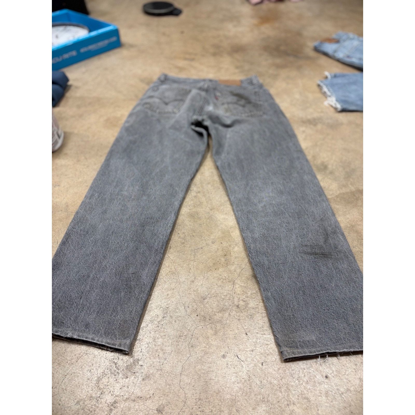 Levi's VTG Levi’s 518 Gray Dark Wash 90s Straight Jeans UK Made Size US 30 / EU 46 - 9 Thumbnail