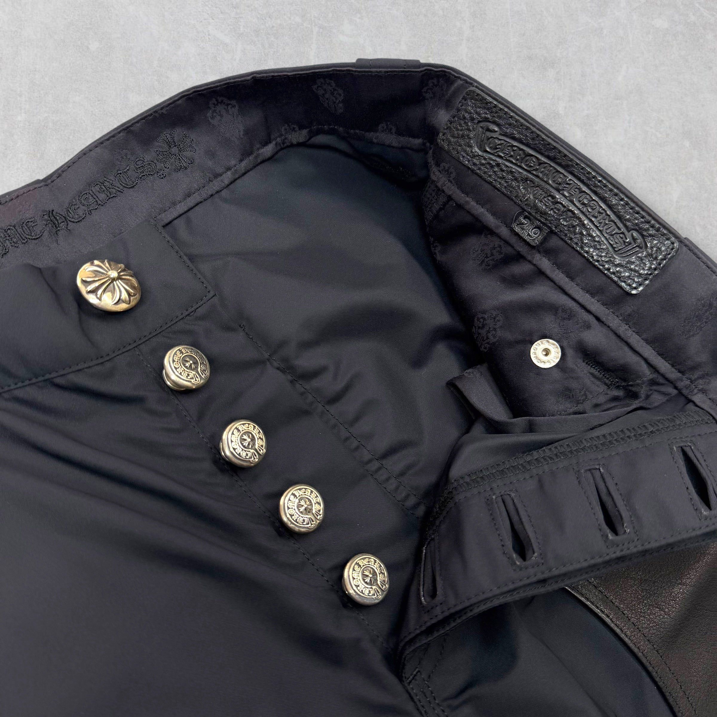Chrome Hearts Chrome Hearts Double Knee Leather Carpenter Shorts 29 Size US 29 - 3 Thumbnail
