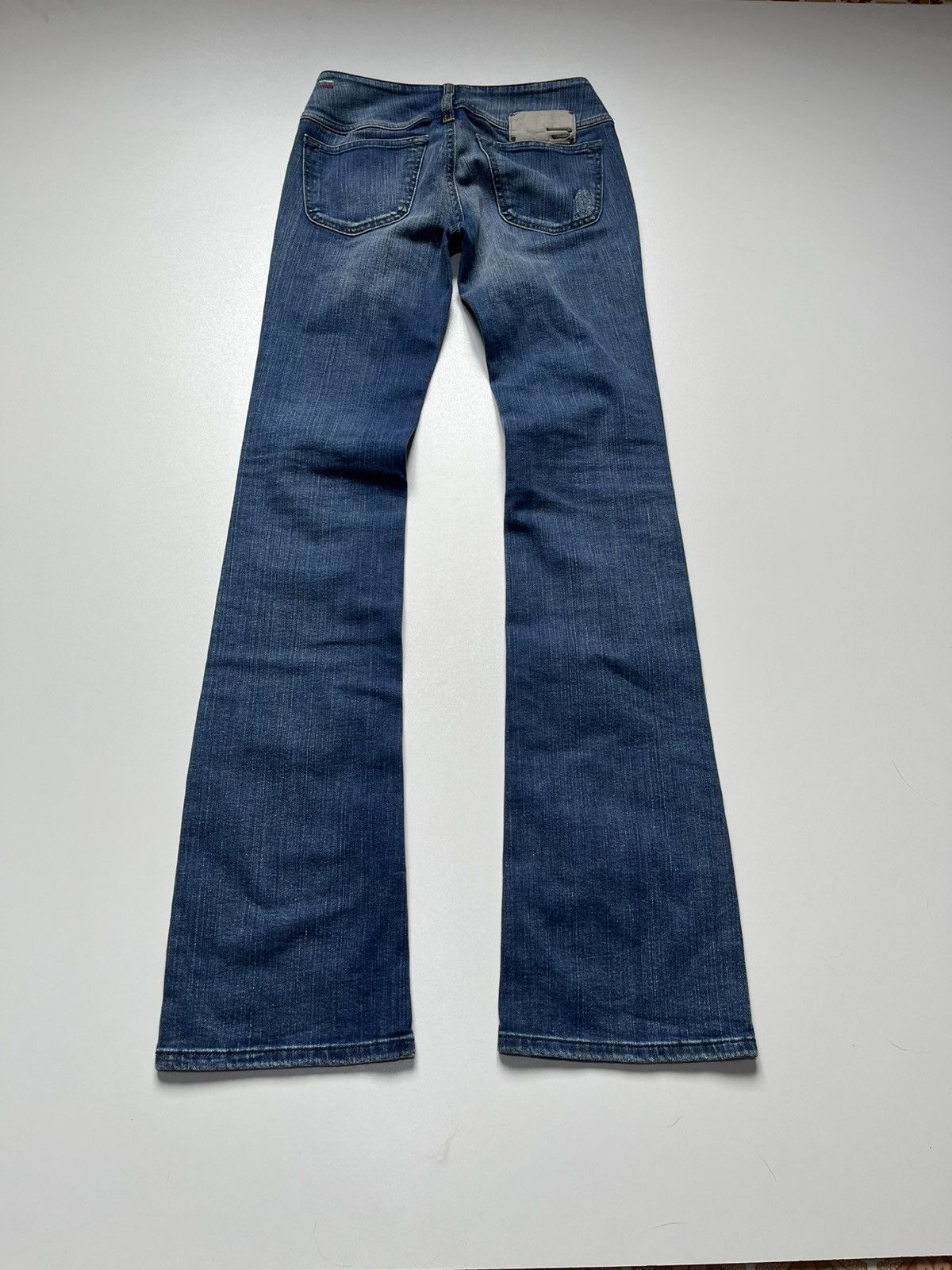 Diesel Vntage Diesel Boot Cut Flare Low Rise Enzyme Wash Jeans Y2K Size 25" / US 0 / IT 36 - 2 Thumbnail