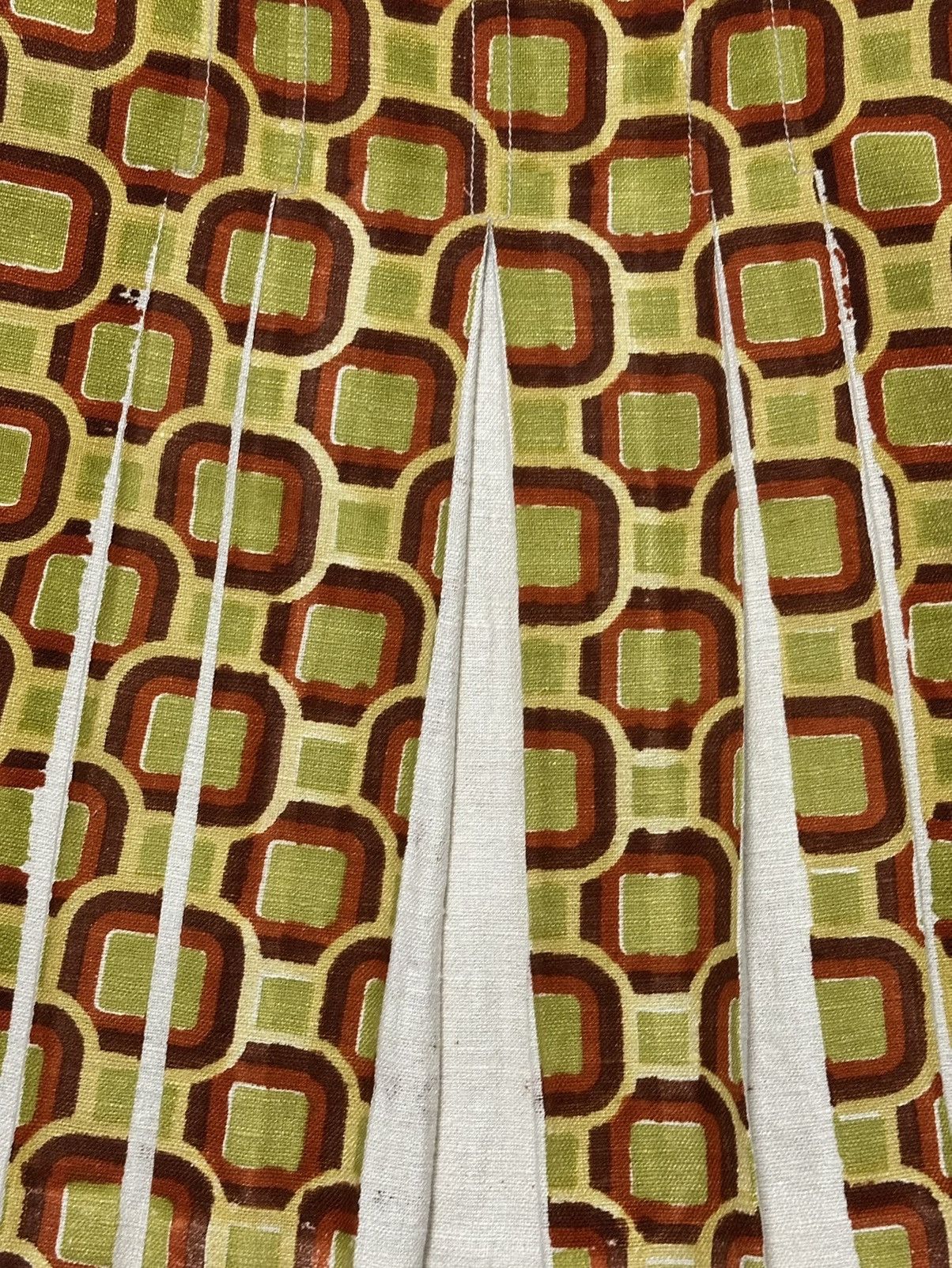 Prada PRADA Spring Summer 2005 Geometric Print Pleated Midi Skirt Size 27" / US 4 / IT 40 - 4 Thumbnail