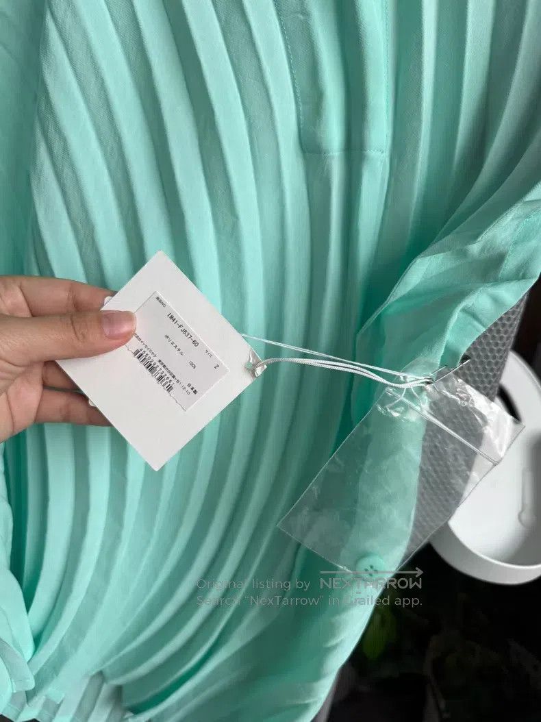 Issey Miyake Issey Miyake Annual Ring Water Ripple Top Mint Green Size M / US 6-8 / IT 42-44 - 5 Thumbnail