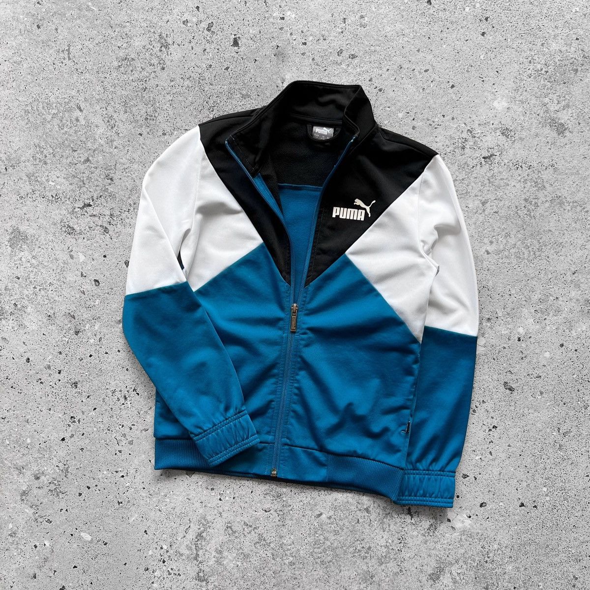 Puma Puma Kids Boys Full Zip Track Jacket Long Sleeve Logo Size US XXS / EU 40 - 2 Thumbnail