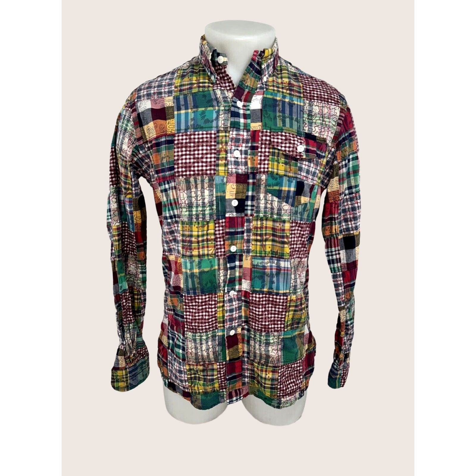 Ralph Lauren RALPH LAUREN Patchwork Plaid Mens S Colorful Shirt Size US S / EU 44-46 / 1 - 1 Thumbnail