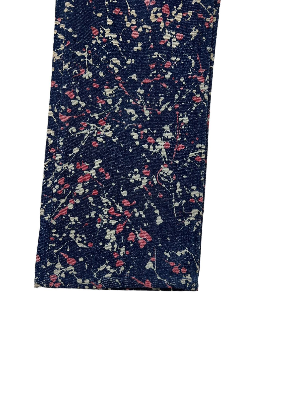 291295=Homme 291295 = HOMME Demolition Splatter Paint Design Crop Jeans Size US 30 / EU 46 - 10 Thumbnail