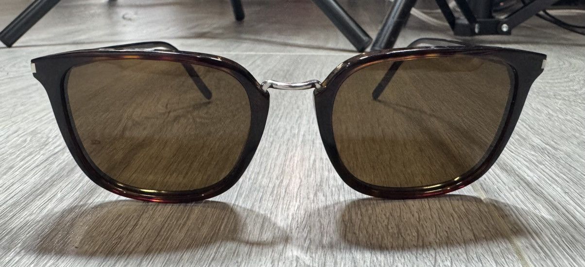 Saint Laurent Paris Saint Laurent Sl SL 131/F COMBI 007 Sunglasses Brown 271436 Size ONE SIZE - 7 Thumbnail