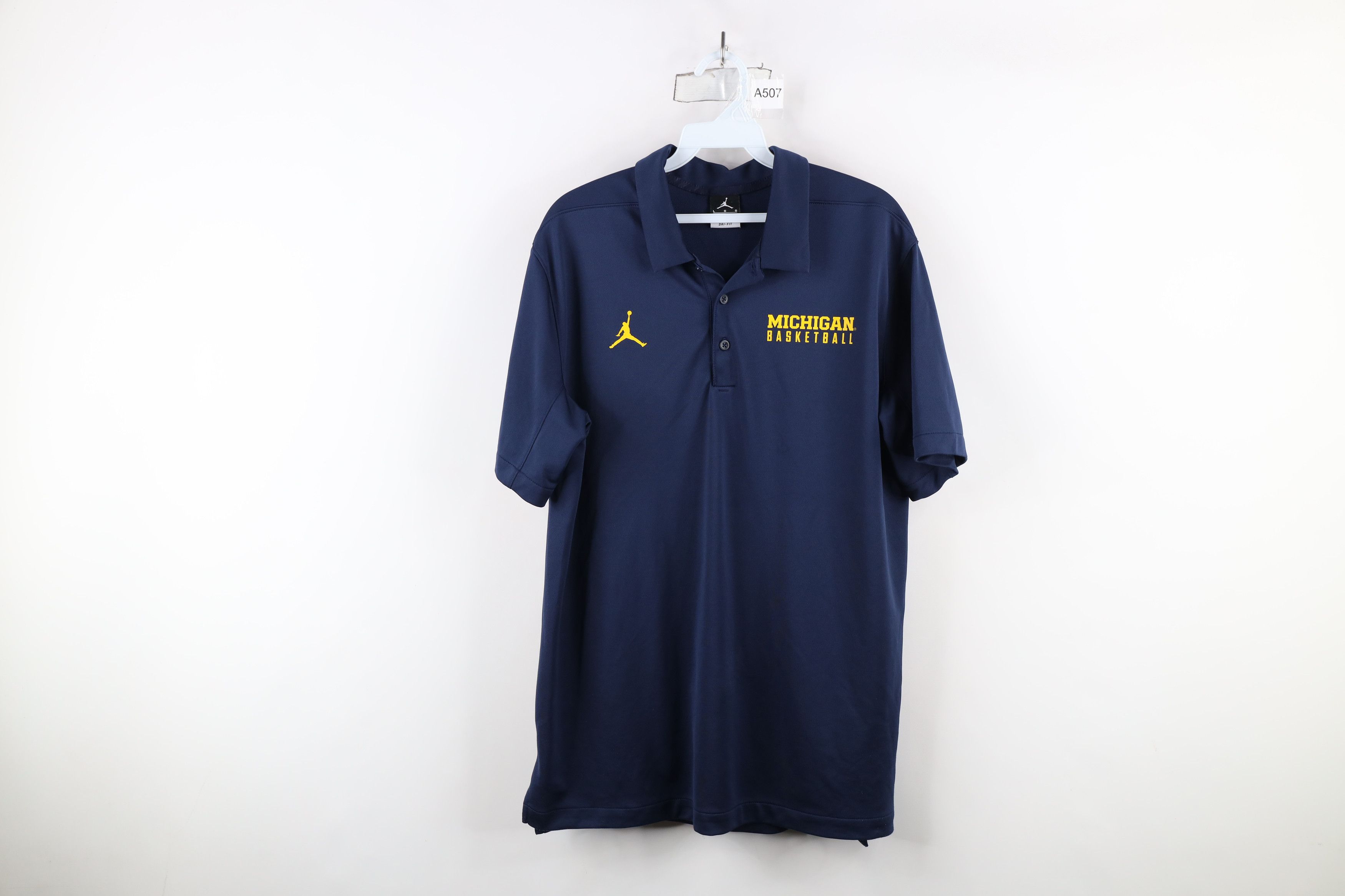 Nike Nike Team Issued University of Michigan Basketball Polo Size US L / EU 52-54 / 3 - 1 Thumbnail