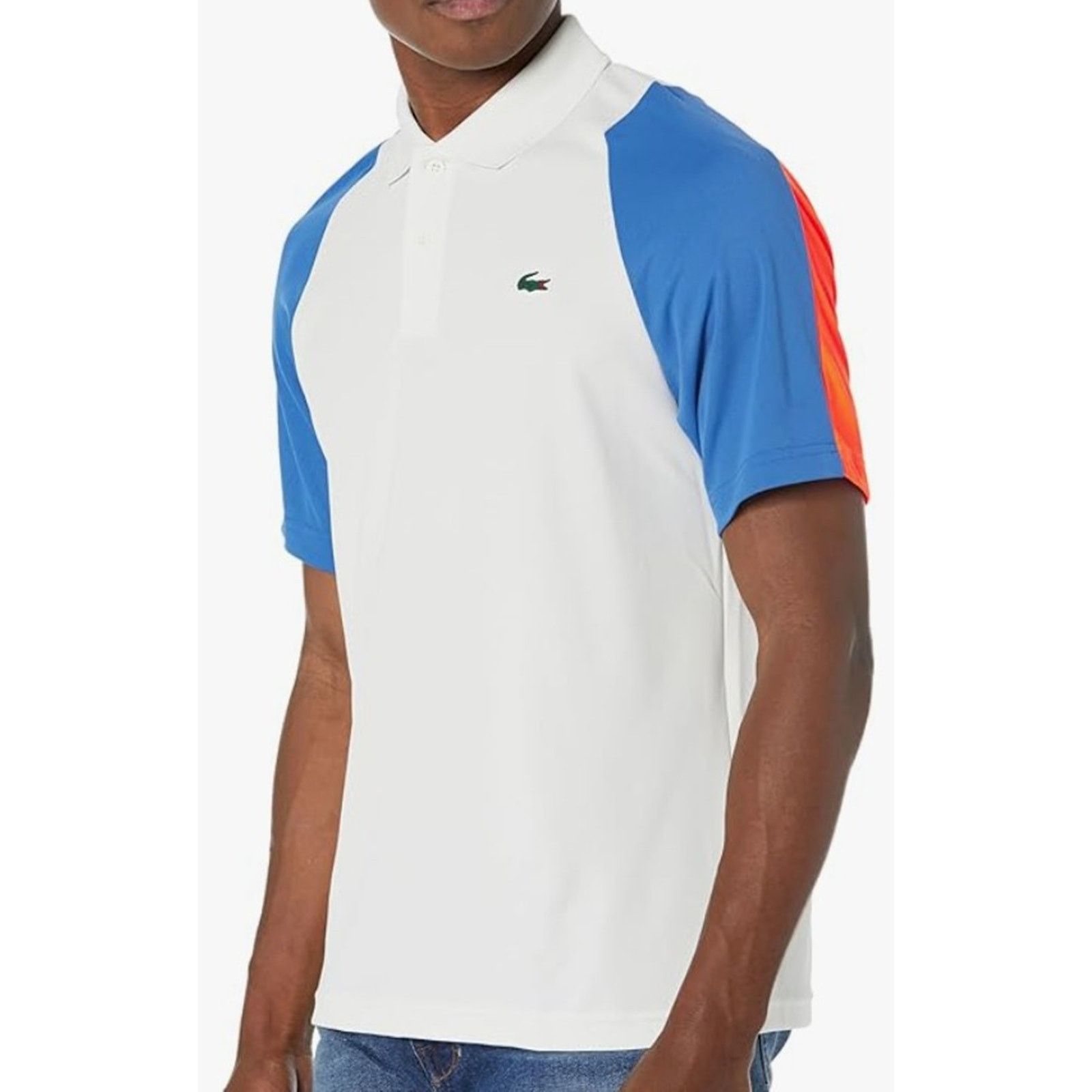 Lacoste Lacoste Men's Short Sleeve Regular Polo Colorblocking 2XL Size US XXL / EU 58 / 5 - 1 Thumbnail