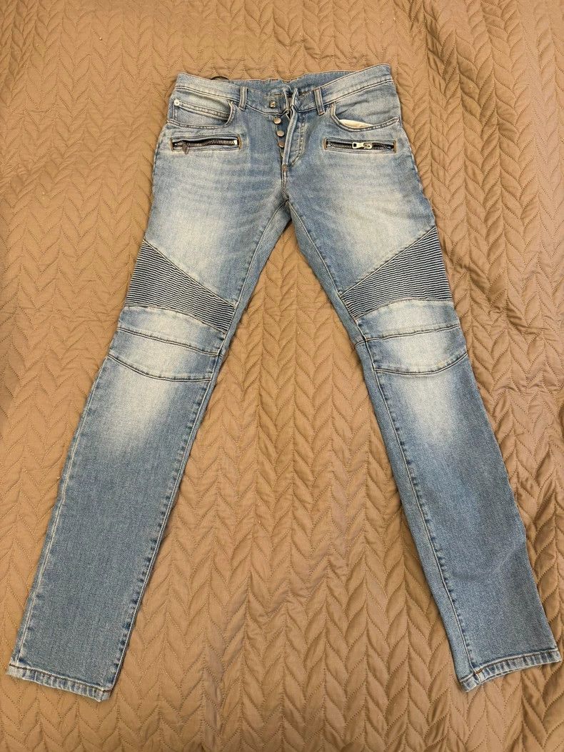 Balmain Slim Fit Denim Pants for Men