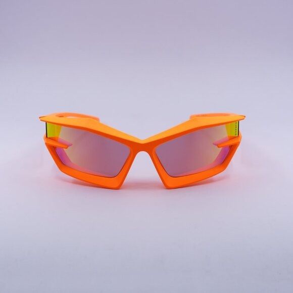 Givenchy Givenchy GV40049U 43C Sunglasses Orange Geometric Frame Size ONE SIZE - 2 Thumbnail
