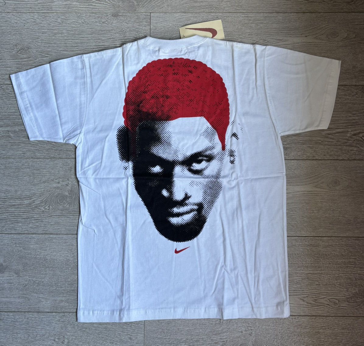 Nike VERY RARE DEADSTOCK Vintage 90s Nike Rodman tshirt Size US L / EU 52-54 / 3 - 8 Thumbnail