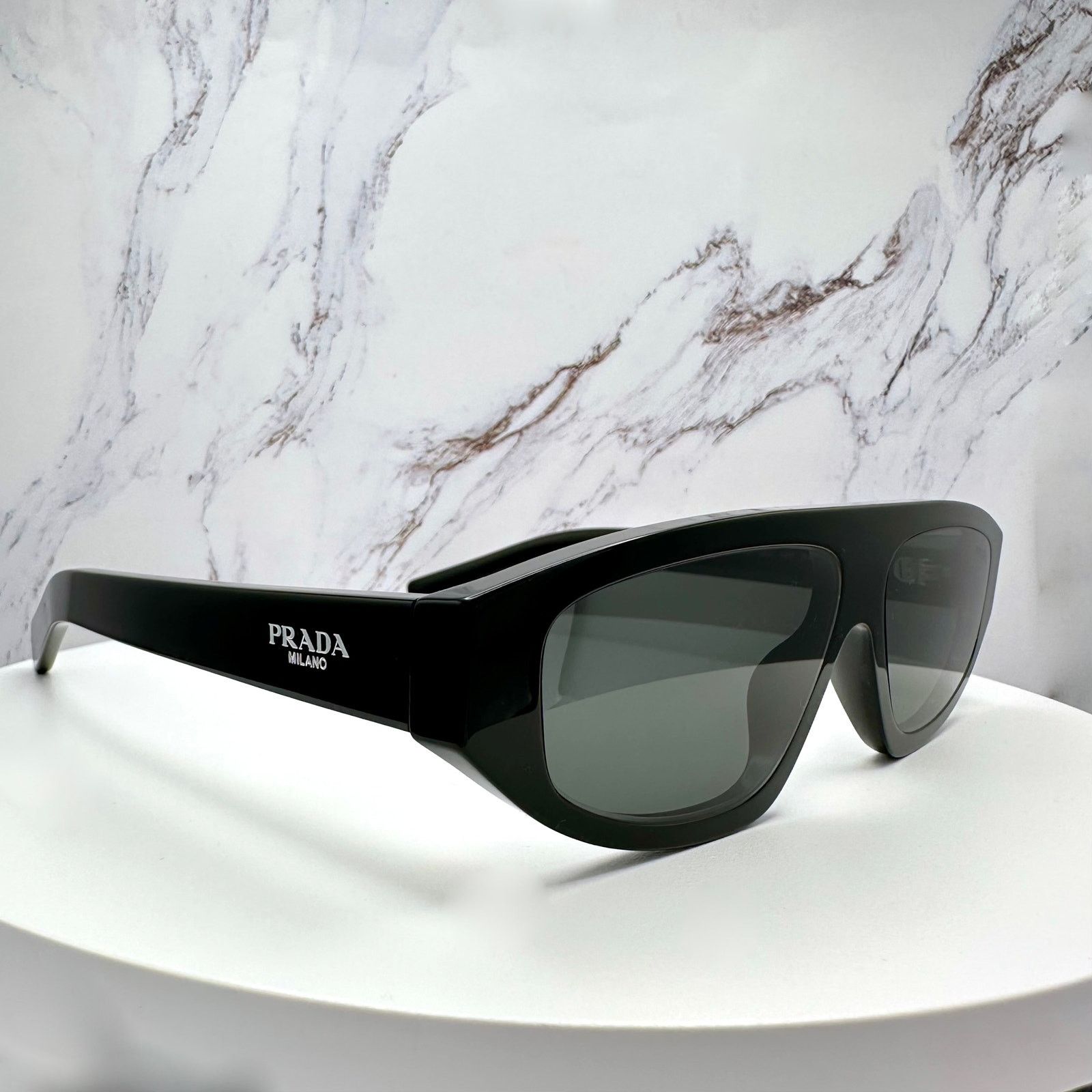 Prada New PRADA Sunglasses Black Gray Lens Authentic Prada Size ONE SIZE - 18 Thumbnail