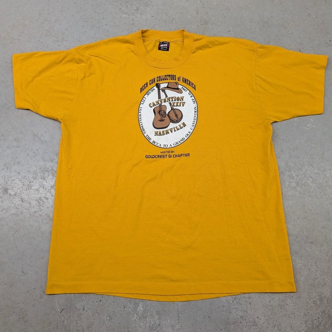 Fruit Of The Loom × Vintage Vintage 90s Goldcrest 51 Brewing Company Nashville t-shirt Size US XXL / EU 58 / 5 - 1 Thumbnail