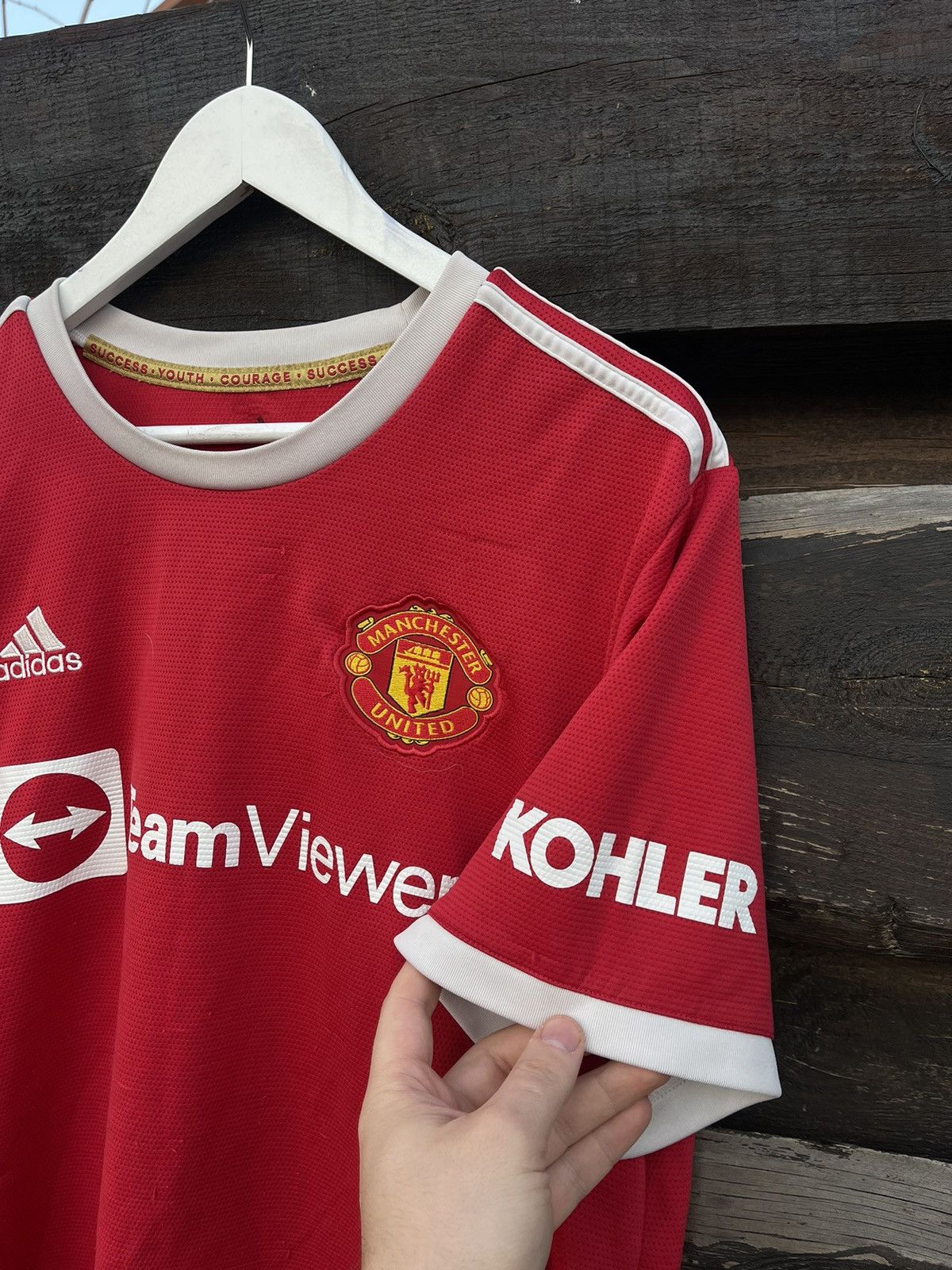 Adidas 2021 Adidas Ronaldo soccer jersey #7 red Size US XXL / EU 58 / 5 - 3 Thumbnail