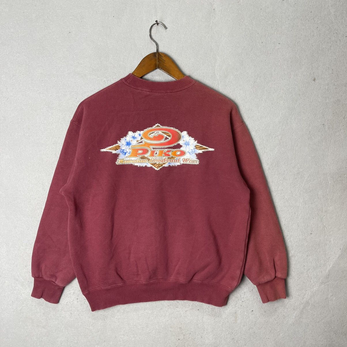 Vintage Vintage Piko Hawaiian Longboard Wear Crewneck Sweatshirt Size US M / EU 48-50 / 2 - 1 Thumbnail