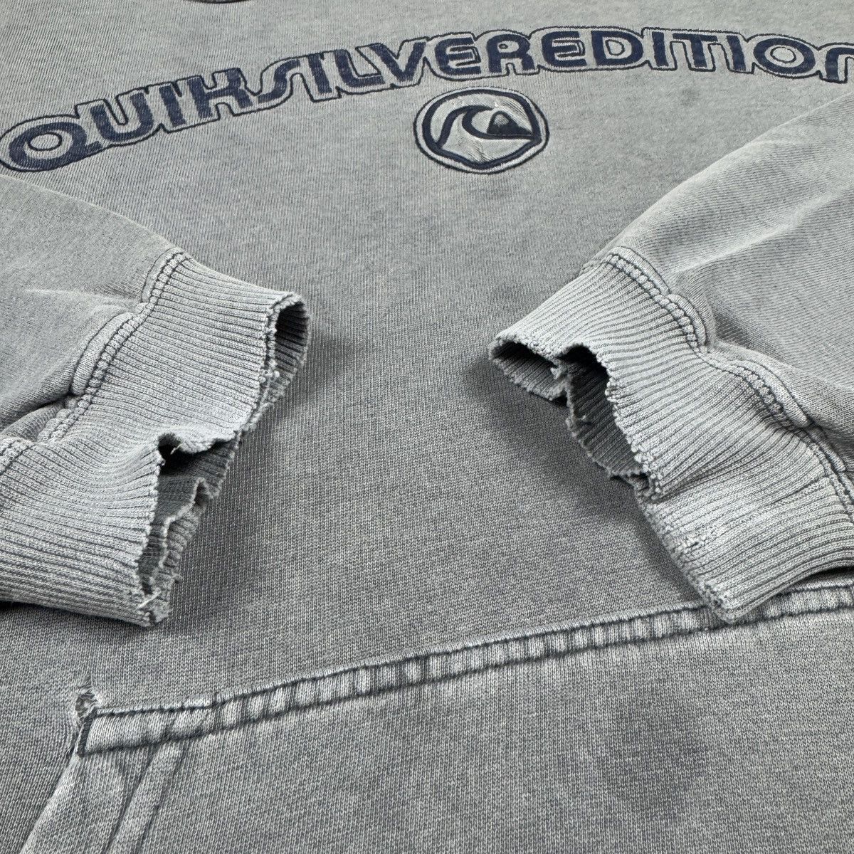 Quiksilver RARE Trashed Quiksilver Sun Faded Paper Thin Hoodie XL Size US XL / EU 56 / 4 - 3 Thumbnail