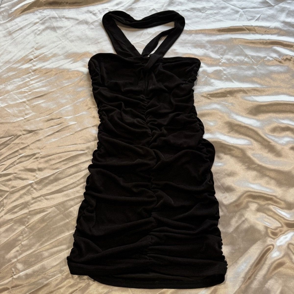 Almost Famous Slinky Black Mini Dress Size M / US 6-8 / IT 42-44 - 2 Thumbnail