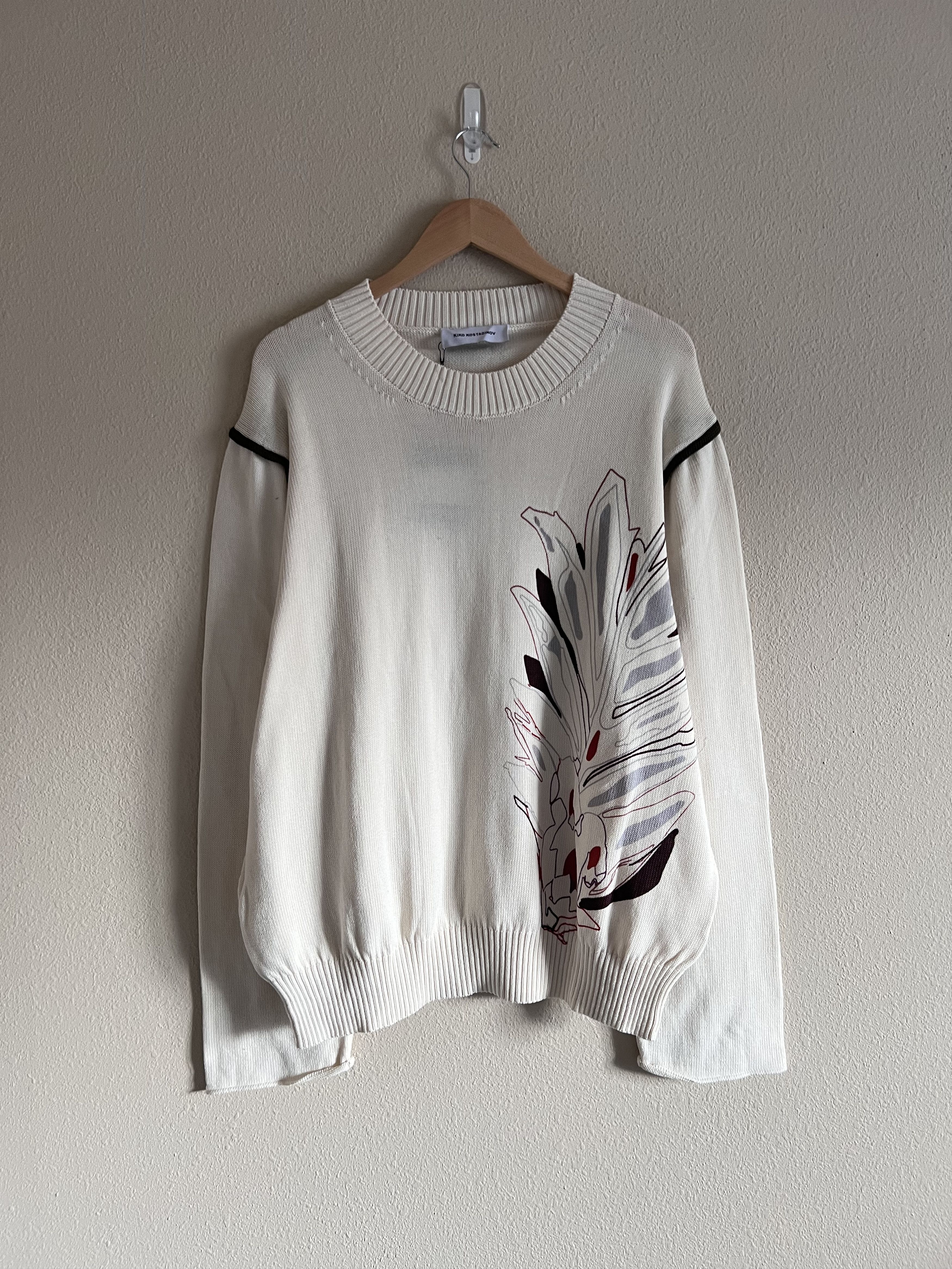 トップス kiko kostadinov FUTUR PRINTED KNIT Kiko Kostadinov Futur Printed Knit Sweater - SS22 – Vertical