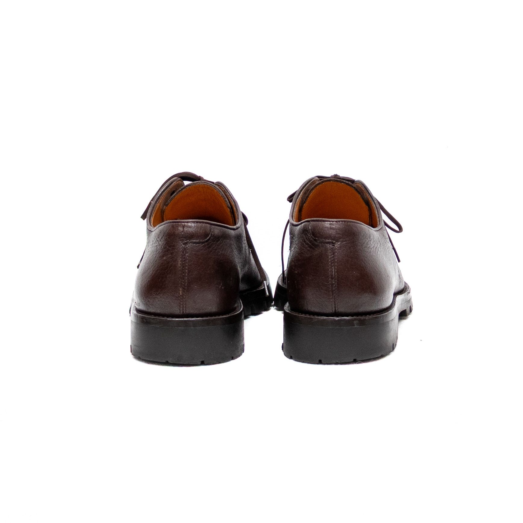 Salvatore Ferragamo Salvatore Ferragamo Brown Leather Derby Shoes US 9D Lug Sole Size US 9 / EU 42 - 5 Thumbnail