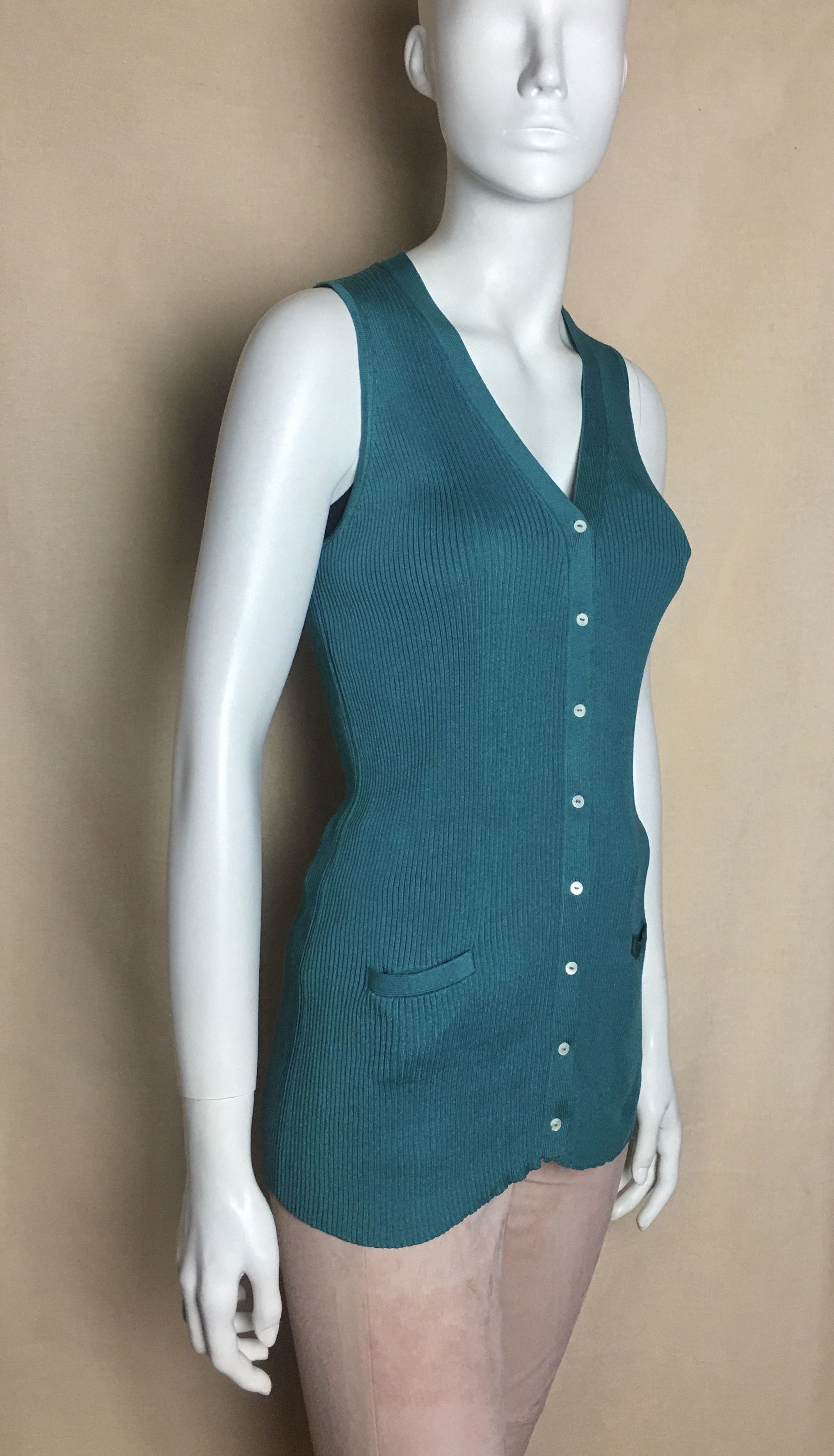 Loro Piana Loro Piana Jade Green Silk Cardigan Set 2 pieces Size M / US 6-8 / IT 42-44 - 7 Thumbnail