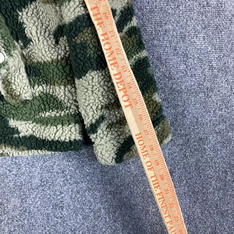 J.Crew × Vintage J Crew Vintage Fleece Women's Small Camouflage Snap Pullover Size S / US 4 / IT 40 - 6 Thumbnail