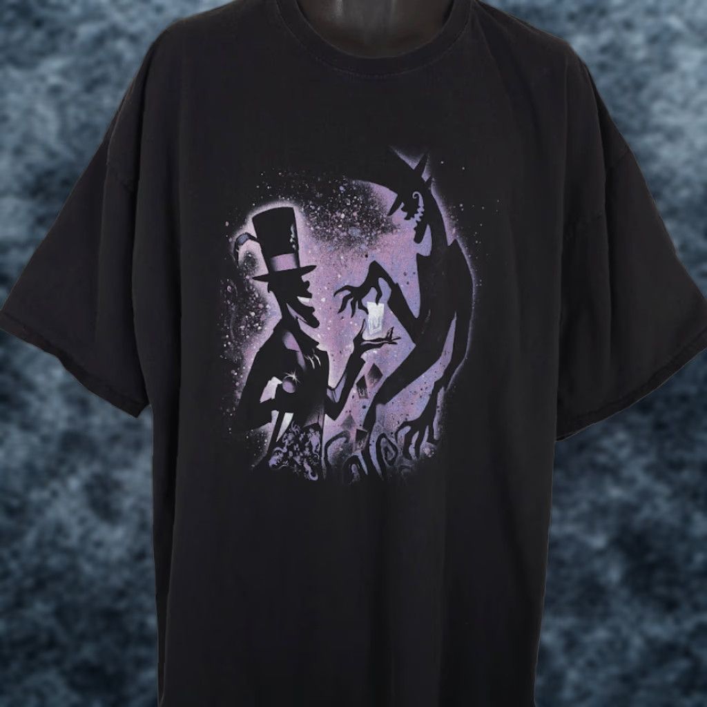 Disney VINTAGE Shadow Man T Shirt Mens Size 4XLT Black Disney Dr Facilier Princess & The Frog Shirt Mens Black Disney Shadow Man 90s 4XLT Size US XXL / EU 58 / 5 - 1 Thumbnail