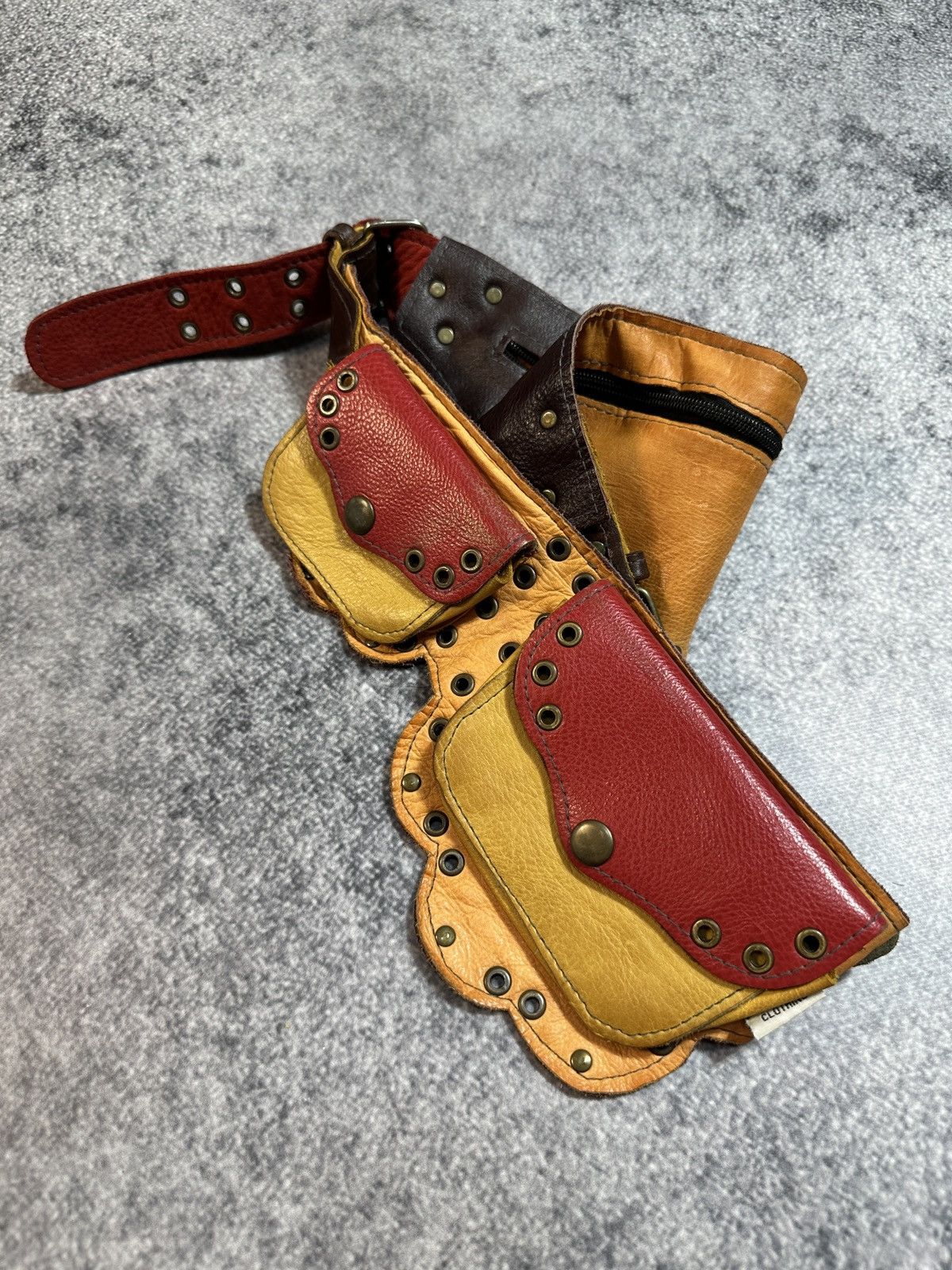 Cowboy Equipment Vintage USA Cowboy Pocket Belts Streetwear Style Leather Size ONE SIZE - 2 Thumbnail