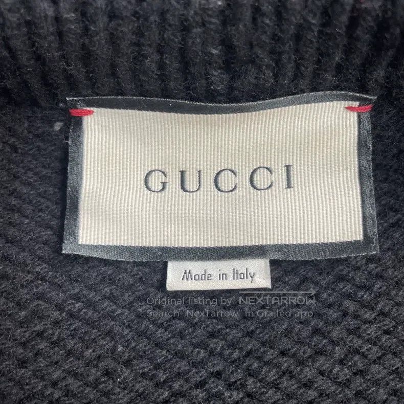 Gucci Gucci Red and green striped black knitted cardigan coat Size XS / US 0-2 / IT 36-38 - 5 Thumbnail