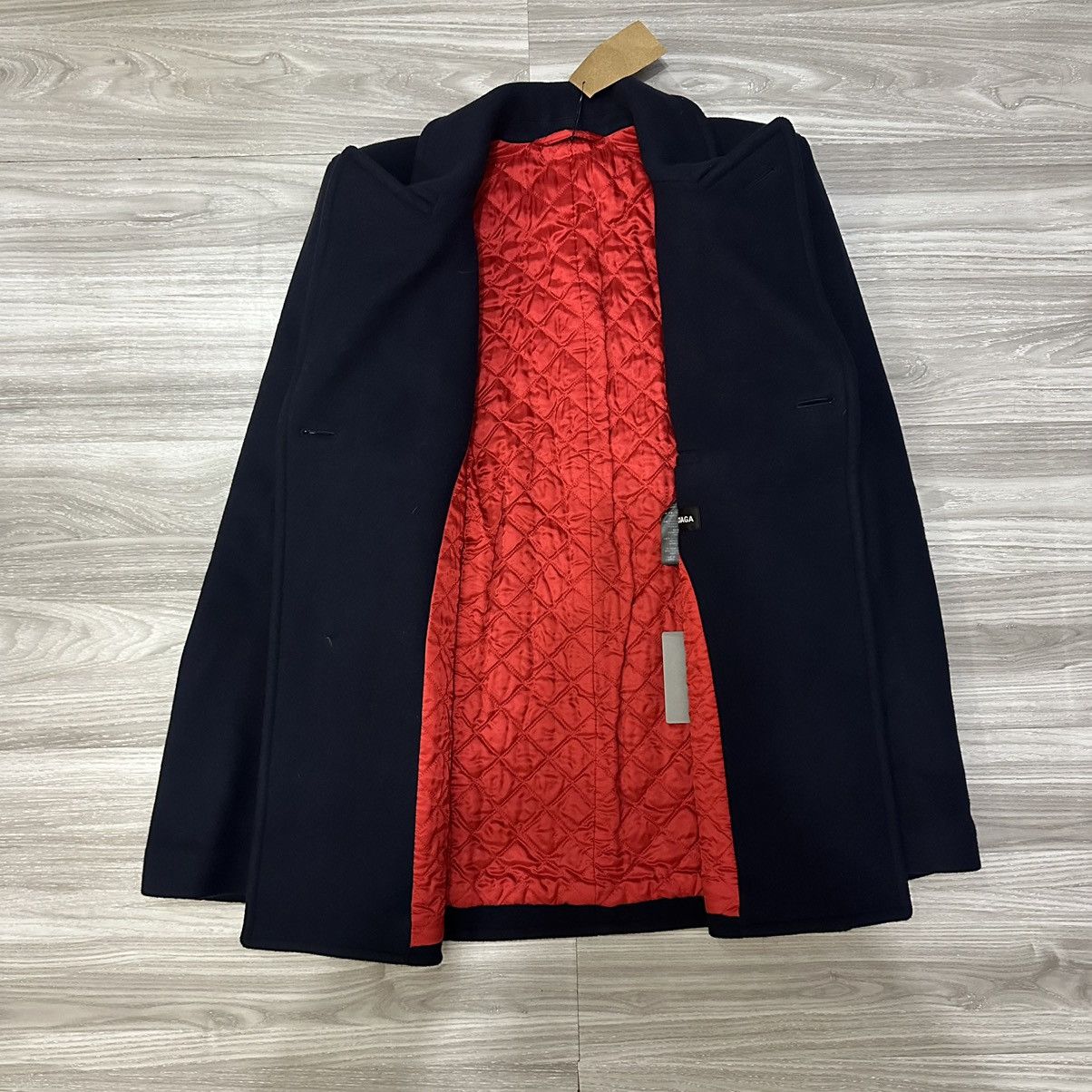 Balenciaga Balenciaga F/W 2019 Steriod shoulder Peacoat jacket Size US S / EU 44-46 / 1 - 5 Thumbnail