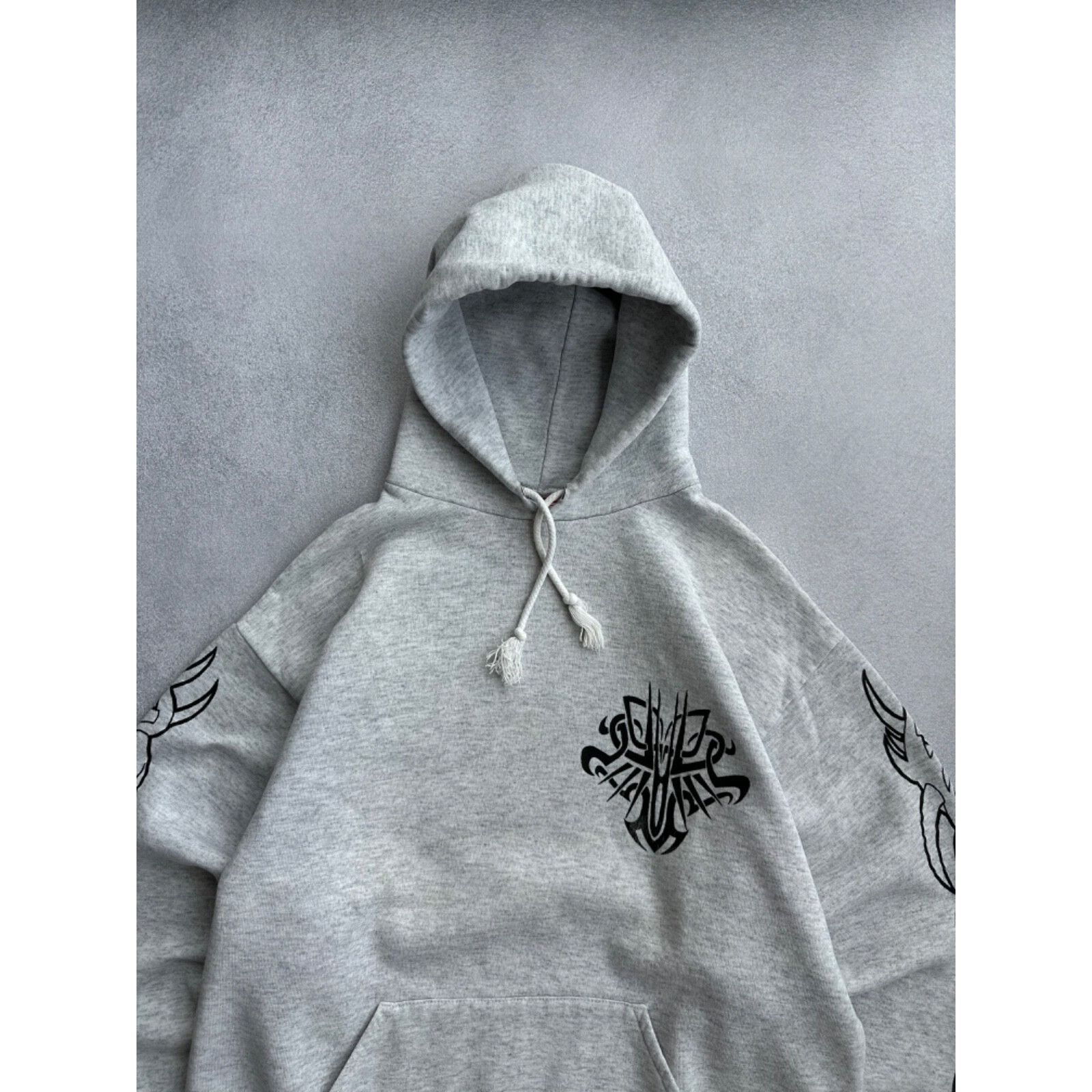 Tribal Streetwear VTG Tribal Streetwear USA Grey Logos Hoodie Size US S / EU 44-46 / 1 - 10 Thumbnail
