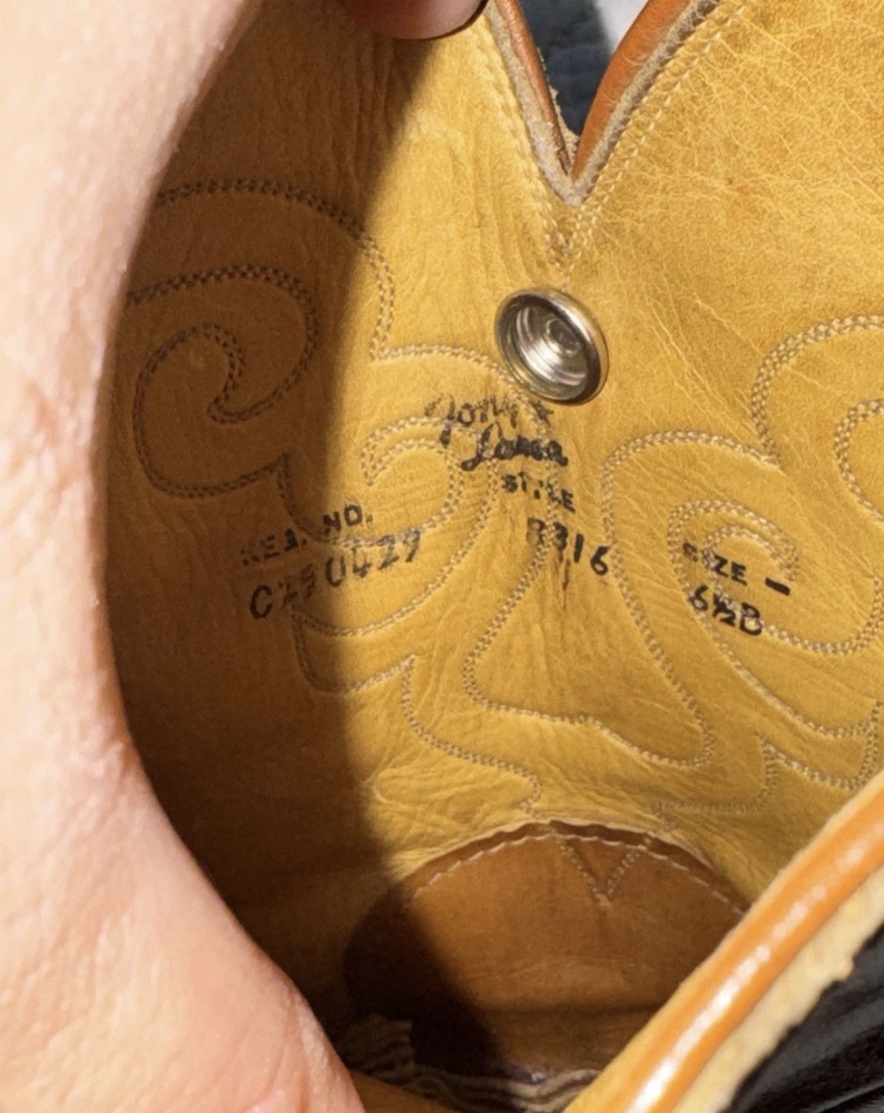Tony Lama Vintage Tony Lama Leather Boot Purse Western Cowgirl USA Size ONE SIZE - 9 Thumbnail