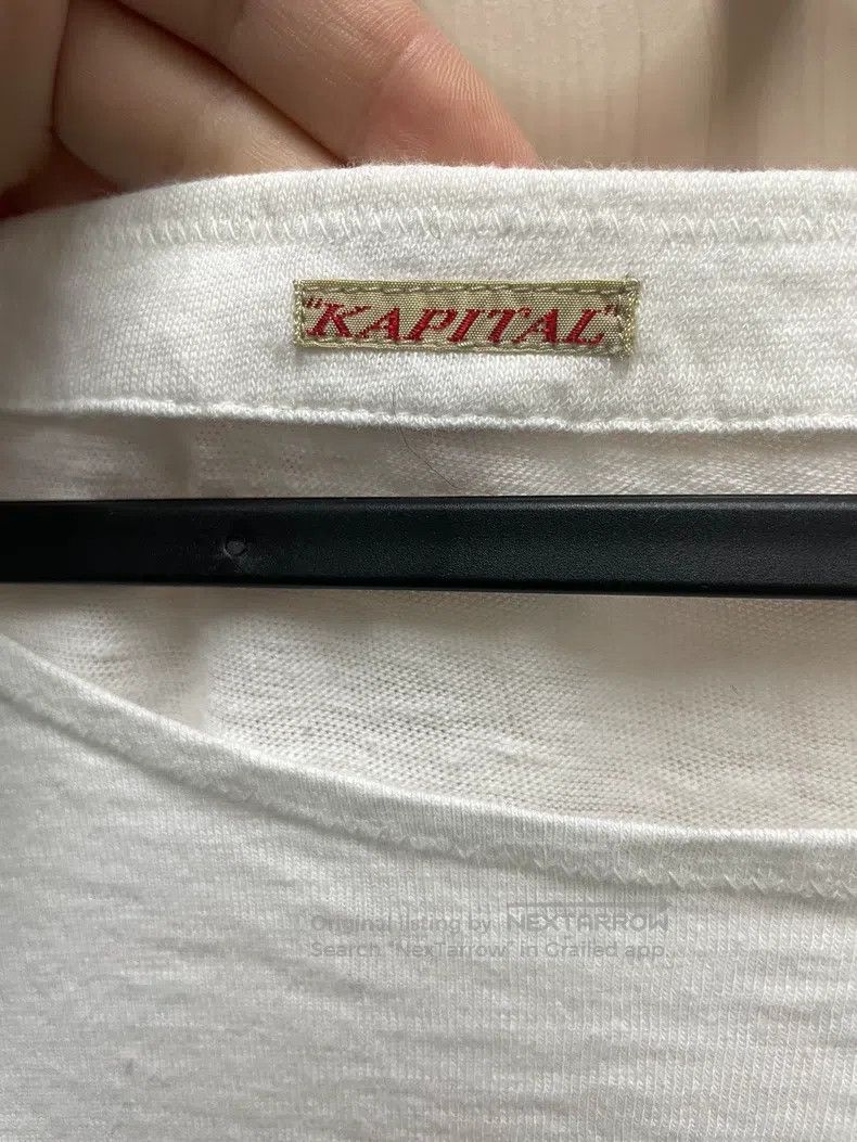 Kapital Kapital White cotton knitted top pullover T-shirt long sle Size US XS / EU 42 / 0 - 3 Thumbnail
