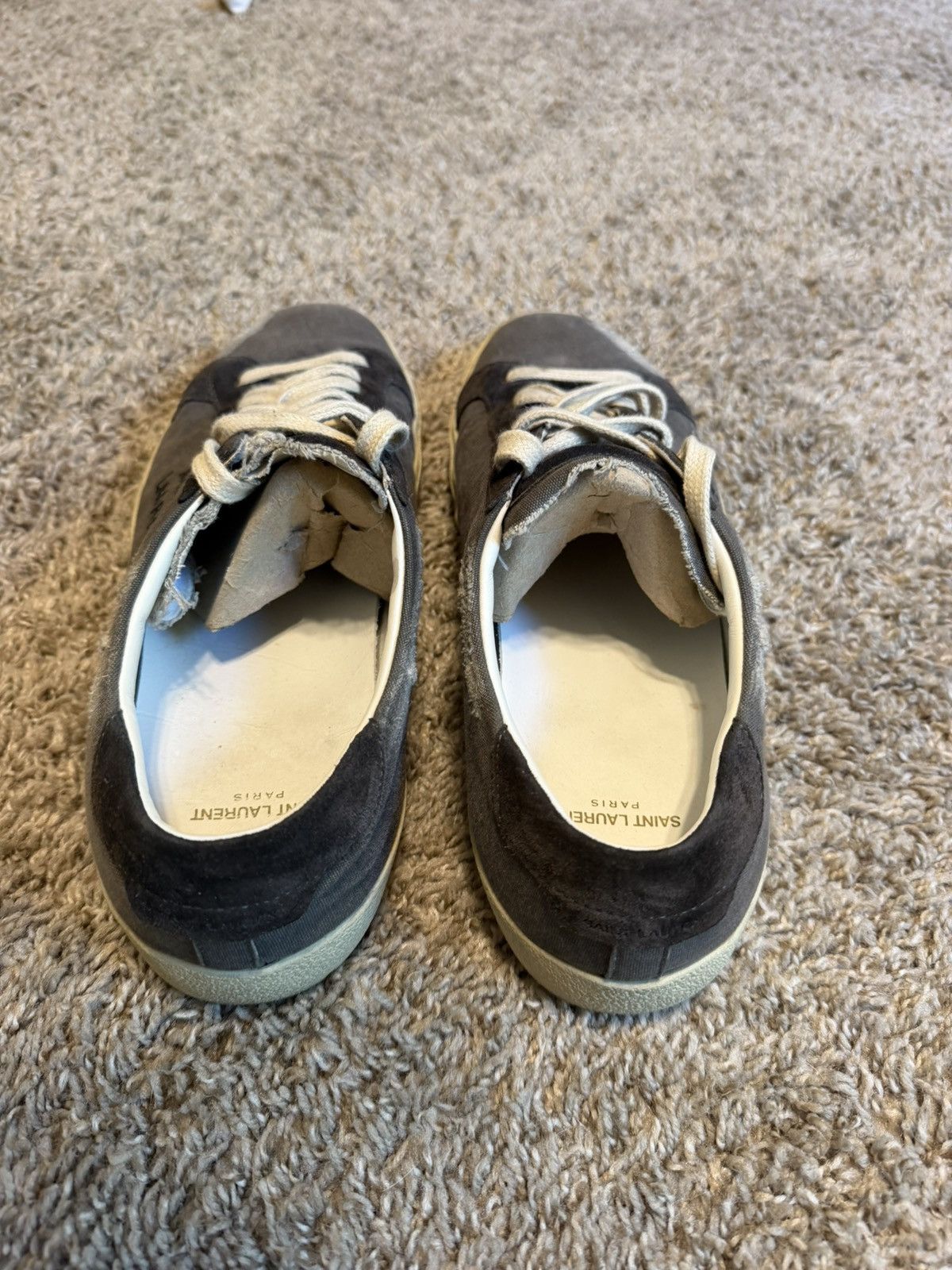 Yves Saint Laurent Saint Laurent SL/06 Distressed Court Classic Grey Size US 14 / EU 47 - 4 Thumbnail