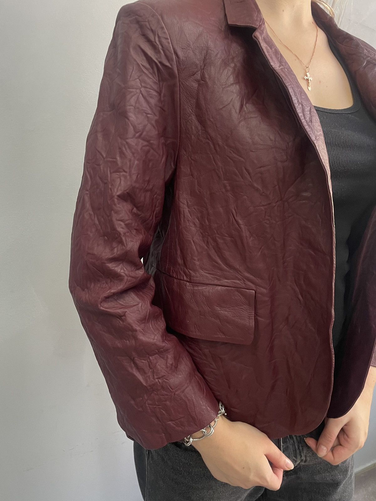 Zadig & Voltaire Zadig & Voltaire avant garde leather blazer designer Size S / US 4 / IT 40 - 3 Thumbnail