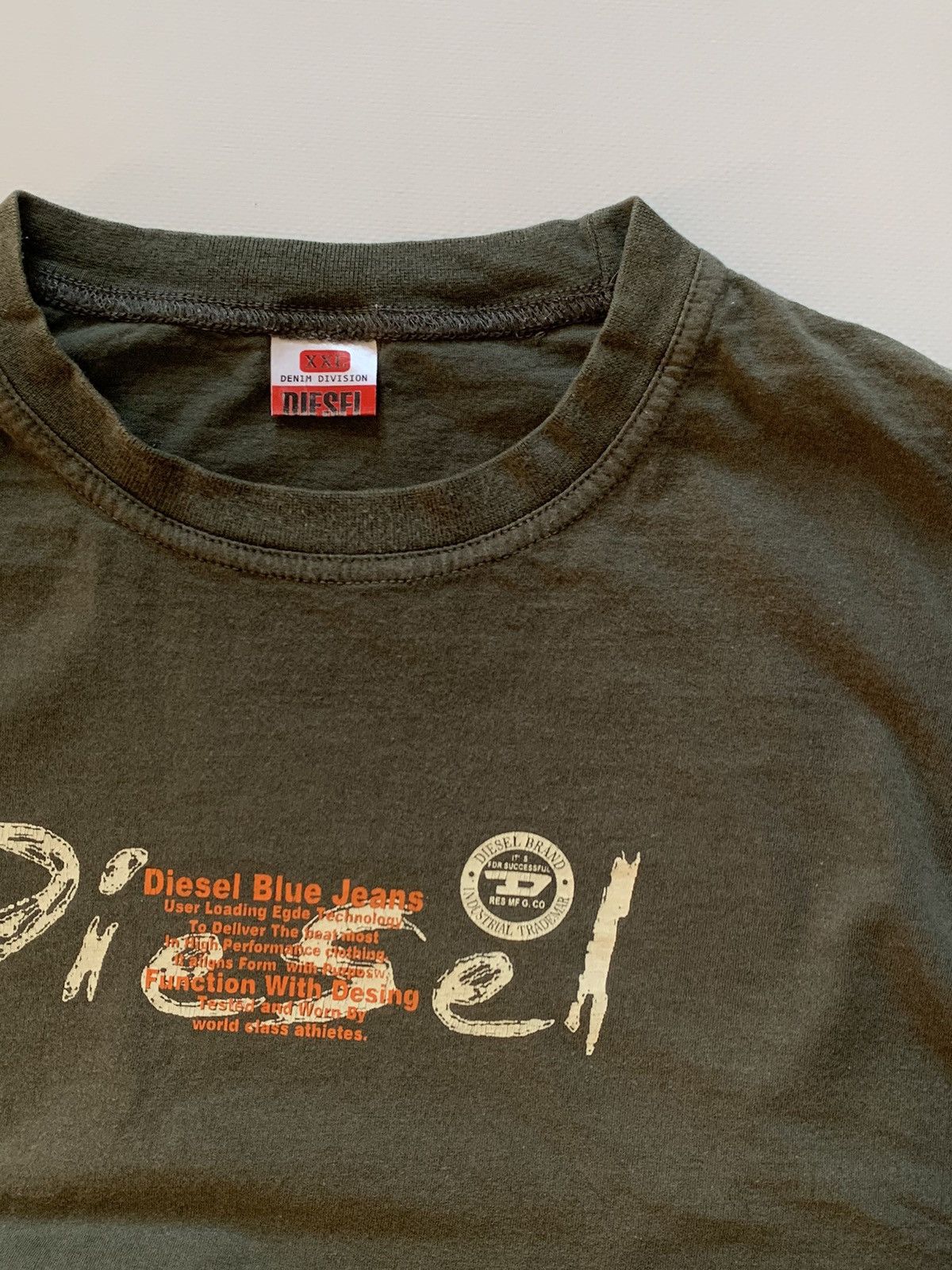 Diesel × Vintage Vintage Diesel t-shirt size XL Size US XL / EU 56 / 4 - 4 Thumbnail