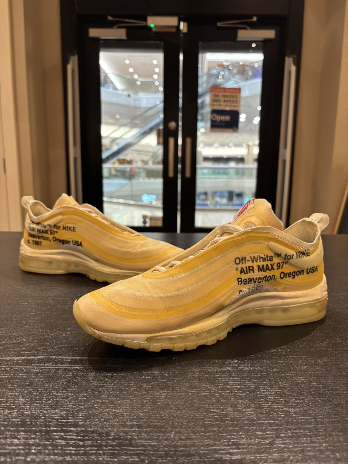Nike Nike Air Max 97 ‘Off White’ Size US 10 / EU 43 - 2 Thumbnail