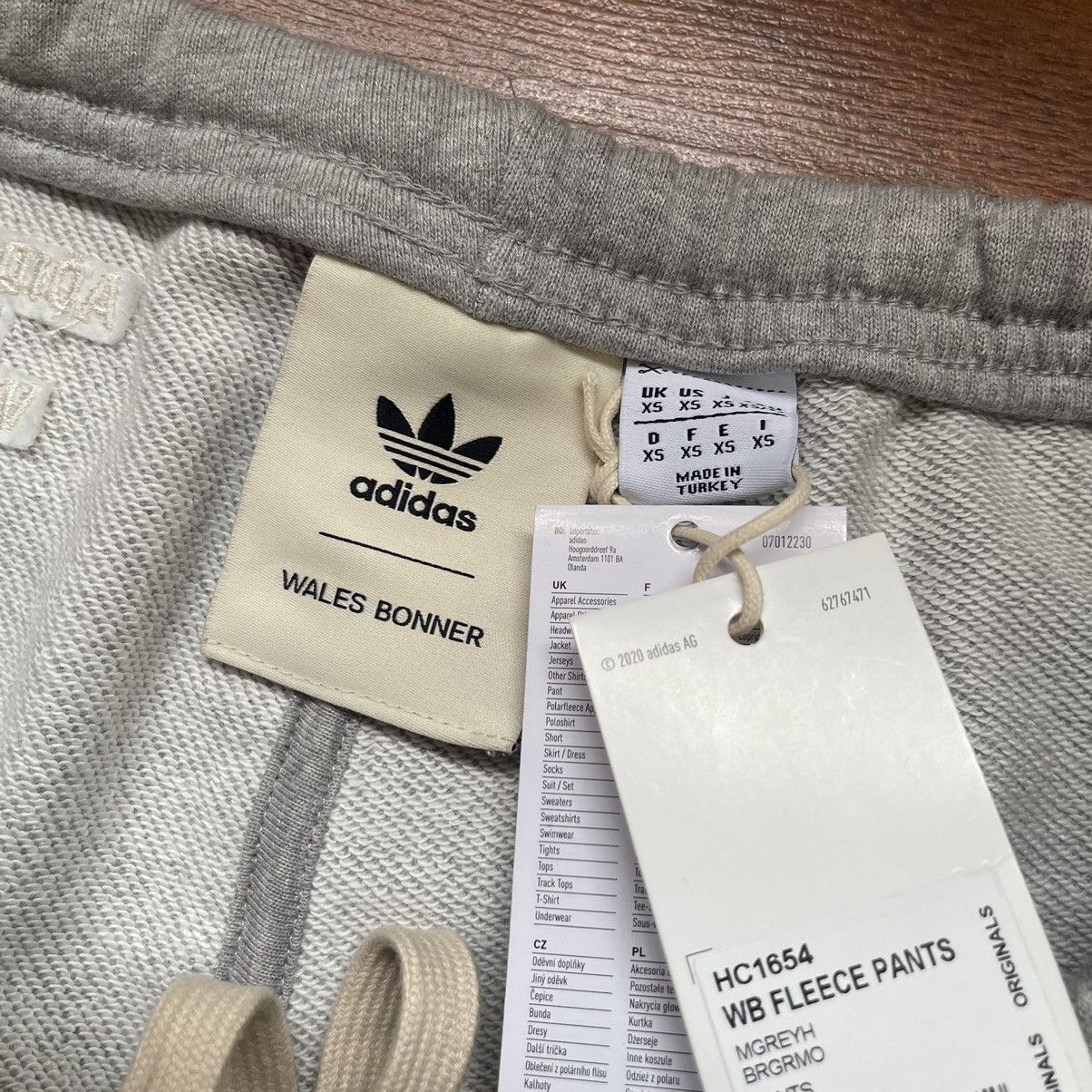 Adidas × Wales Bonner adidas FW21 Cotton Fleece Logo Solid Color Casual Pants XS Size US 28 / EU 44 - 8 Thumbnail