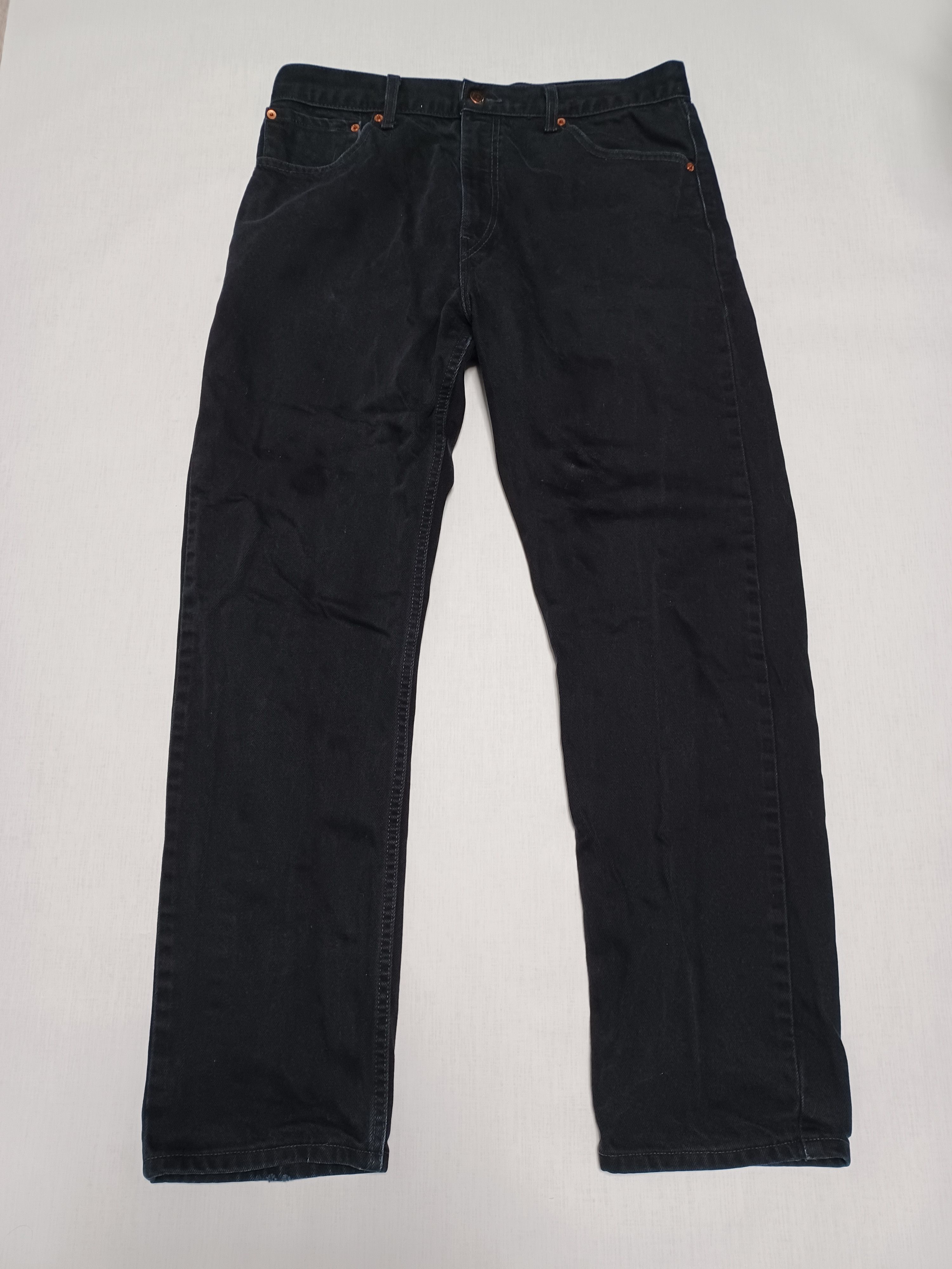 Levi's Vintage Clothing 521 LEVIS 90s VINTAGE BLACK HEAVY COTTON W36 L32 JEANS Size US 36 / EU 52 - 1 Thumbnail