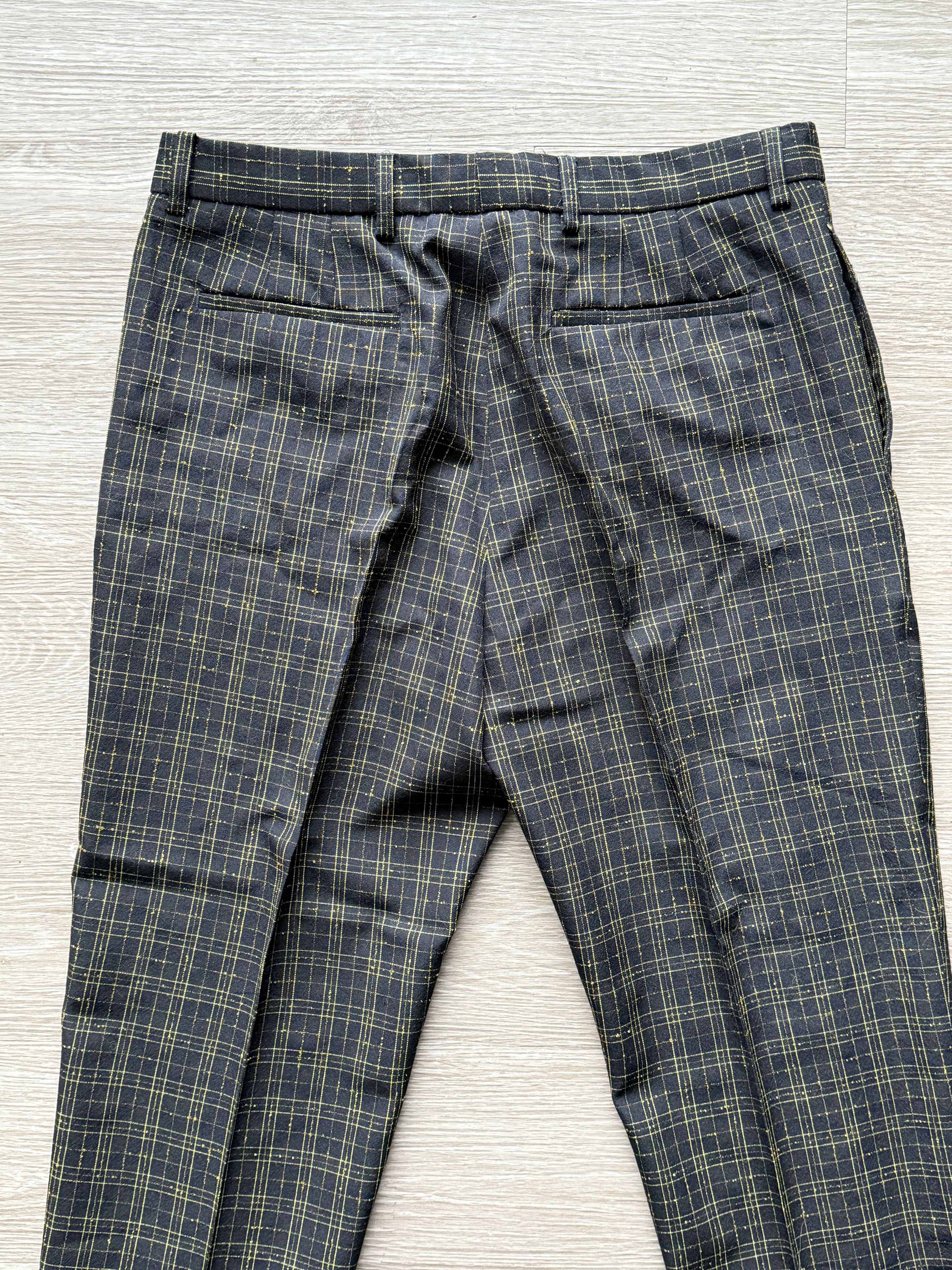 CMMN SWDN Stenson Neon Check Tapered Pants Size US 36 / EU 52 - 8 Thumbnail
