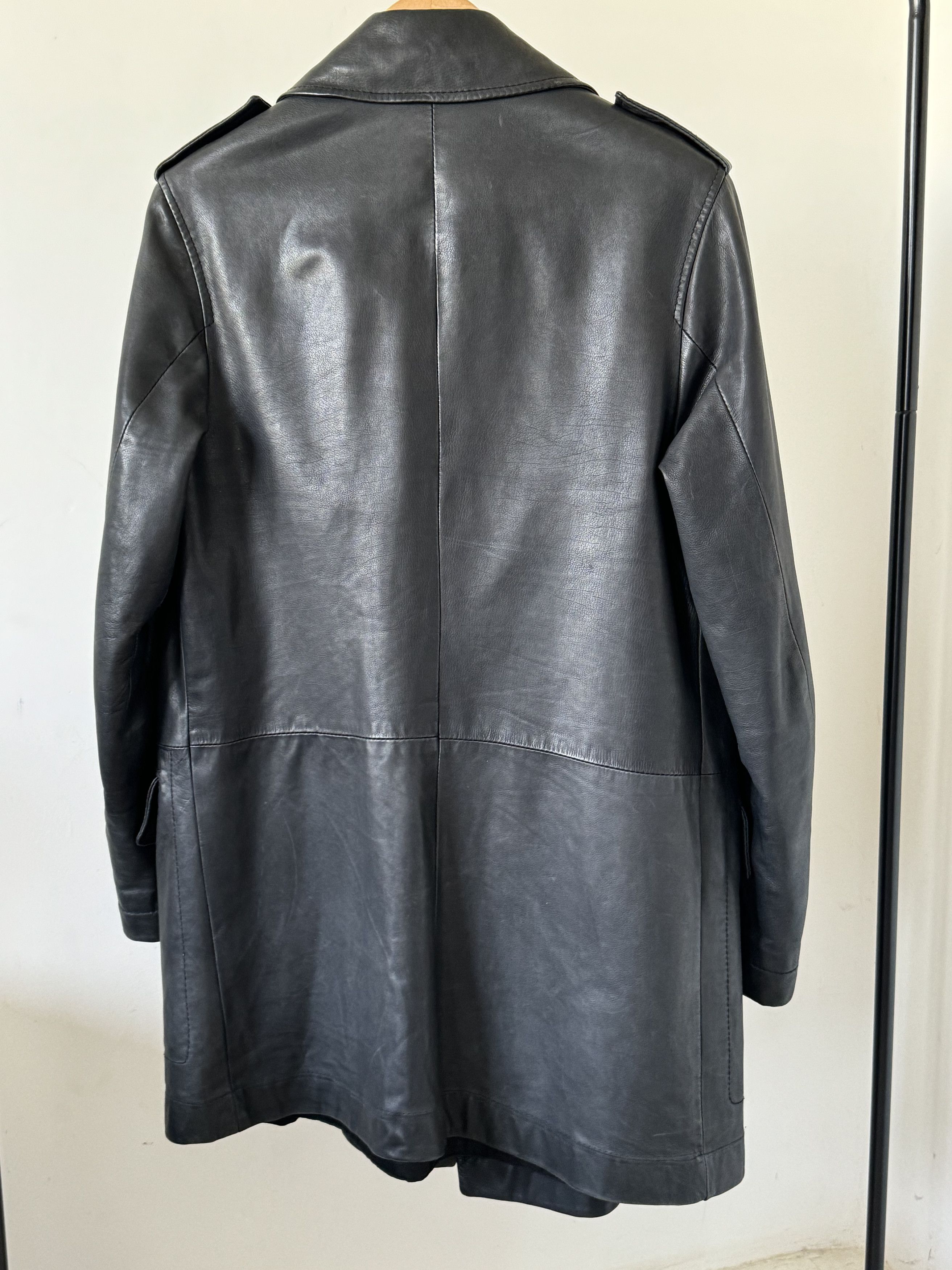 Tom Ford YSL Yves Saint Laurent leather trench coat Size US L / EU 52-54 / 3 - 3 Thumbnail