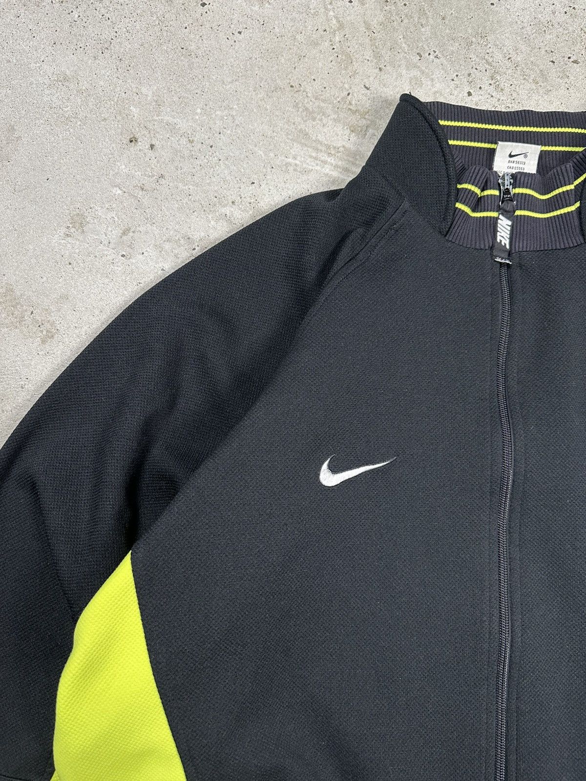 Nike Vintage 90s Nike Black Neon Track Jacket Multi Swoosh Logo Size US XL / EU 56 / 4 - 11 Thumbnail