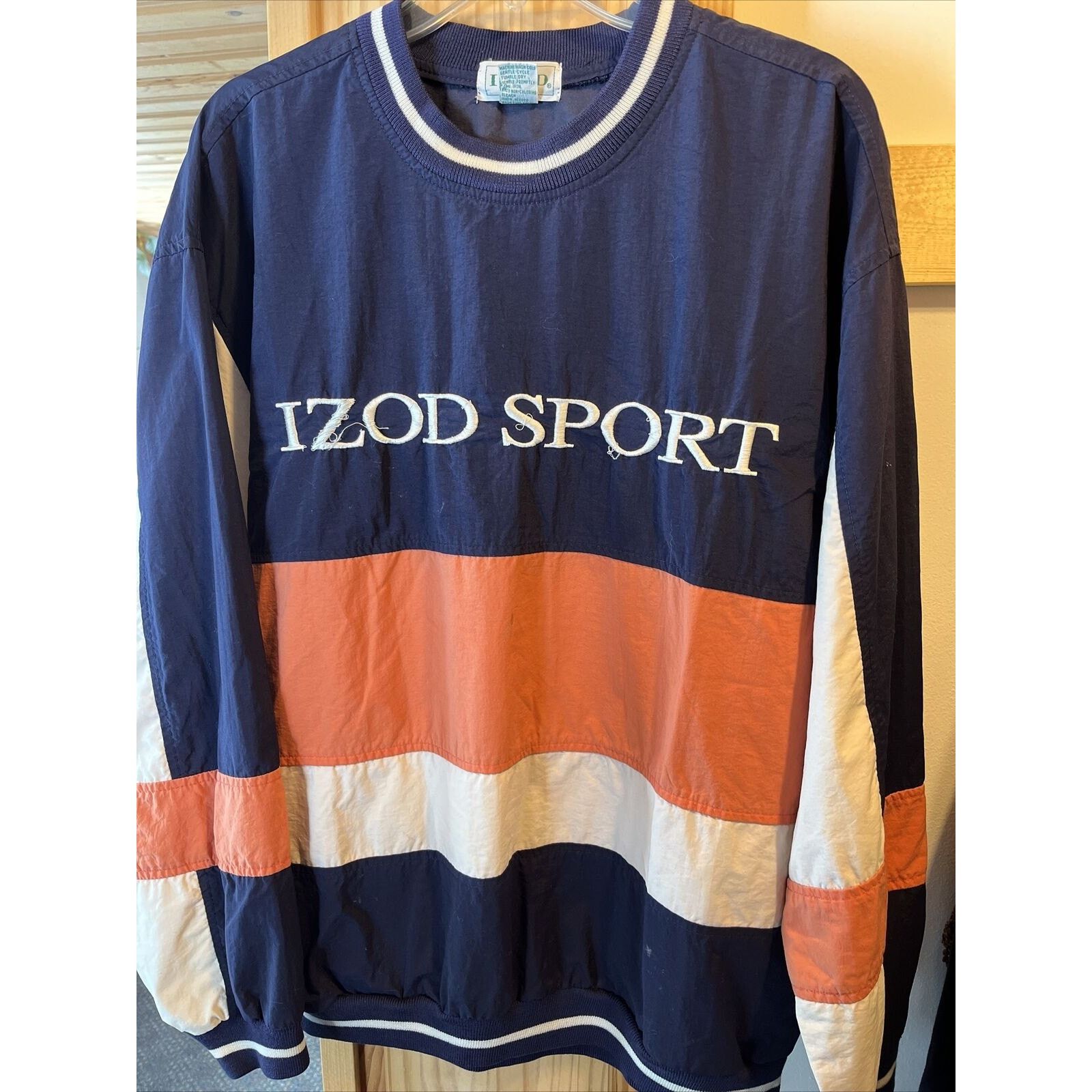 Izod Izod Sport VTG Men’s M Navy Blue Orange Pullover Sweatshirt Size US M / EU 48-50 / 2 - 12 Thumbnail
