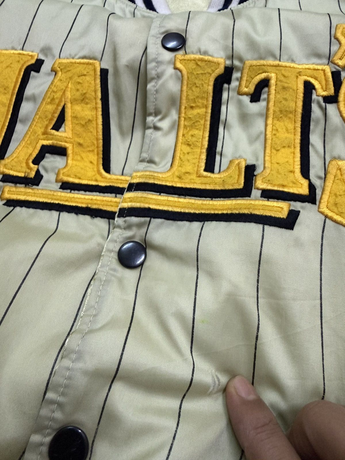 Vintage Vintage Suntory Malt’s Beer Riversible Varsity Bomber Jacket Size US L / EU 52-54 / 3 - 10 Thumbnail